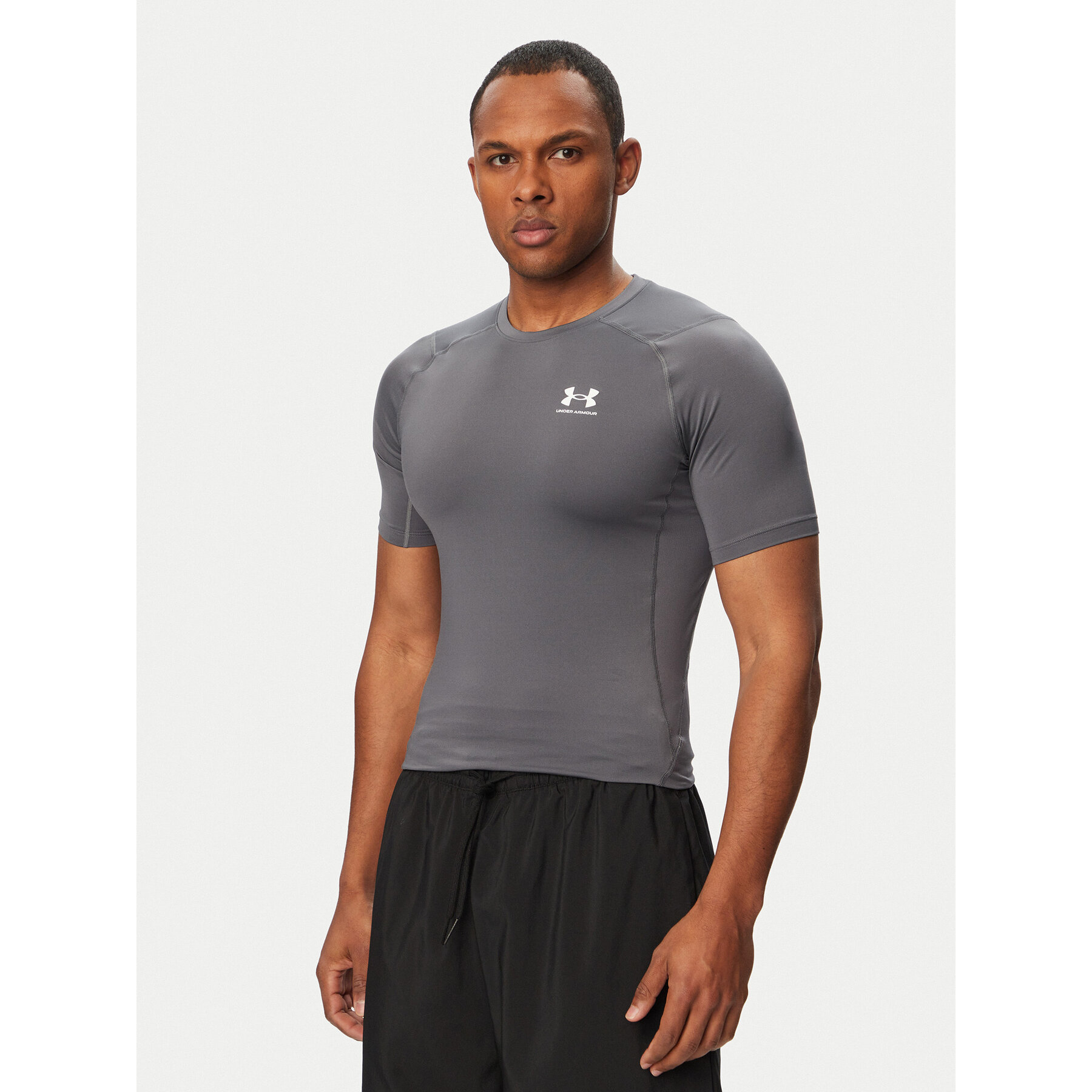 Under Armour Koszulka techniczna Ua HeatGear® Armour 1361518 Szary Slim Fit