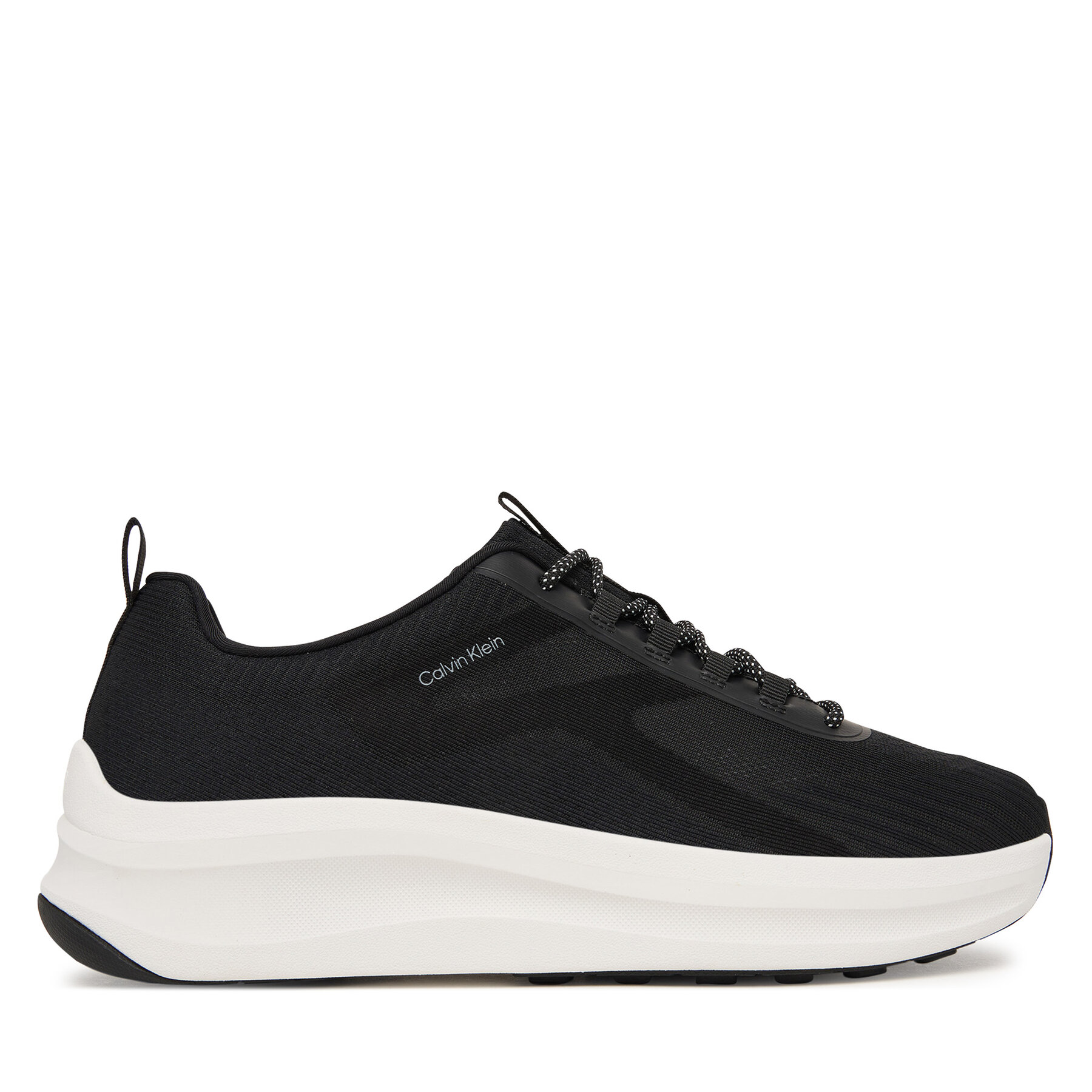 Calvin Klein Sneakersy Andrea - Chunky Ck Stripe Runner Trainers HM0HM02158 Czarny