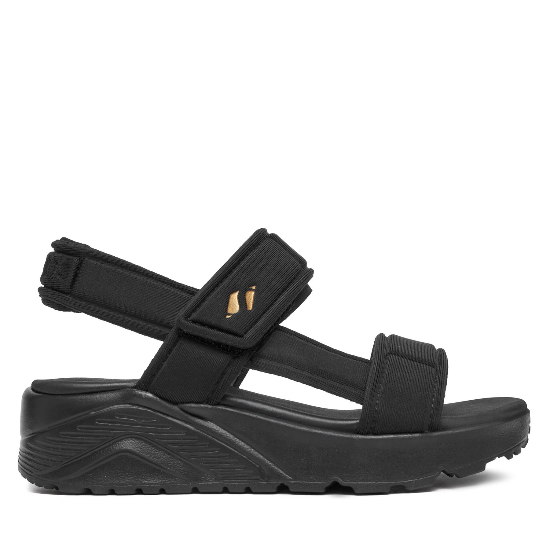 Skechers Sandały Uno Lite Sandal-Sunny Stand 310372L/BKRG Czarny