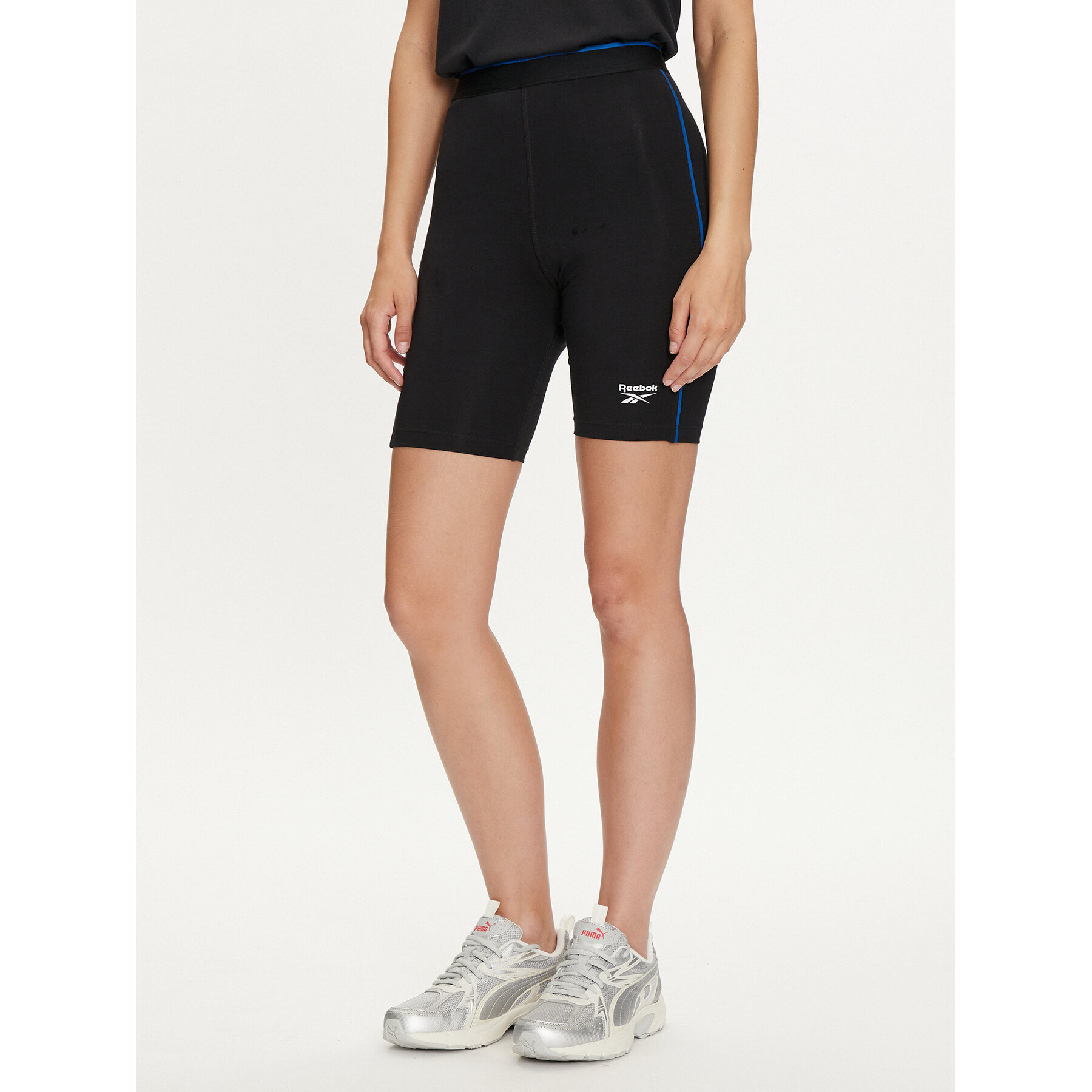 Reebok Szorty sportowe Rie Bike Short 100037097 Czarny Slim Fit