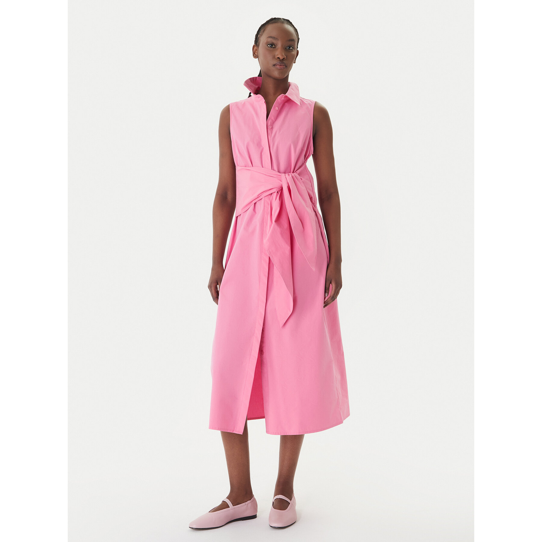 LOLA CASADEMUNT Sukienka koszulowa LS2616085 Różowy Regular Fit