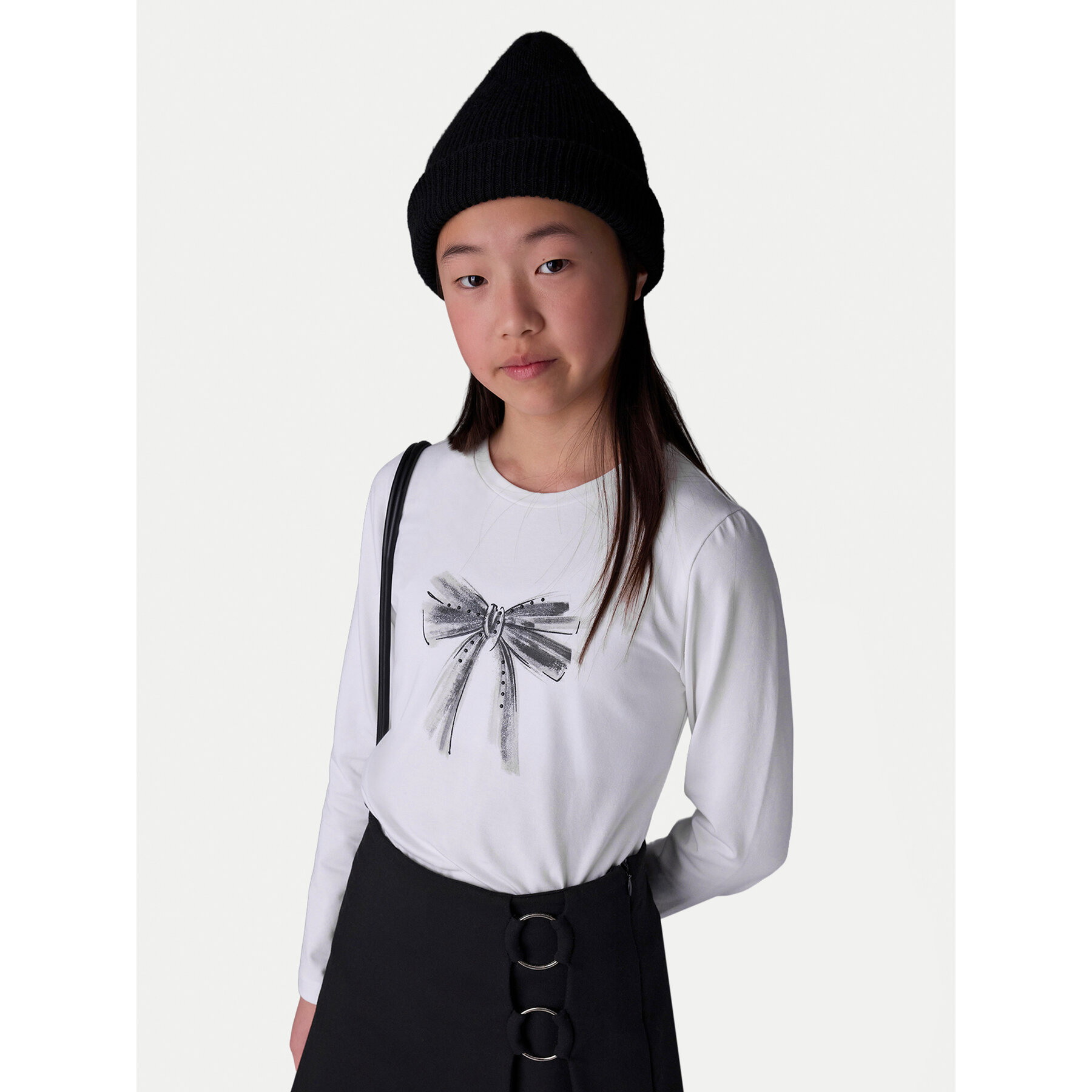 Mayoral Bluzka 830 Biały Regular Fit