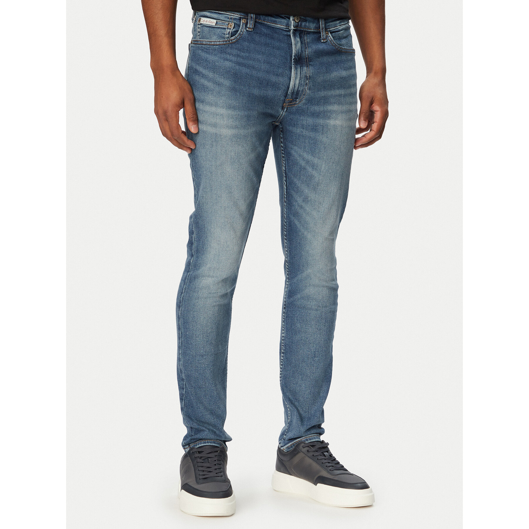 Calvin Klein Jeans Jeansy LV04RG793G Niebieski Skinny Fit