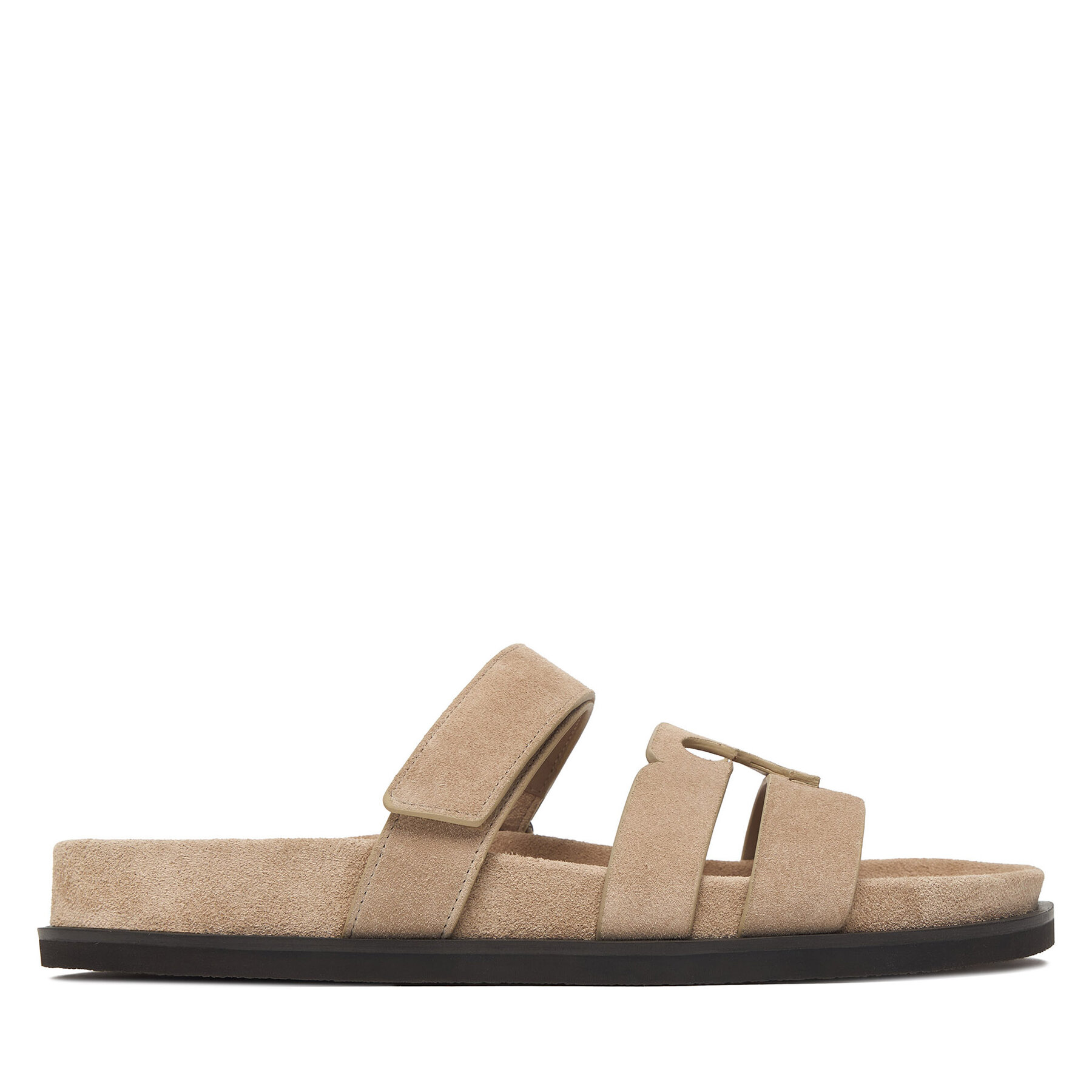 Tory Burch Klapki Ines Sport Slide 163481 Brązowy jasny
