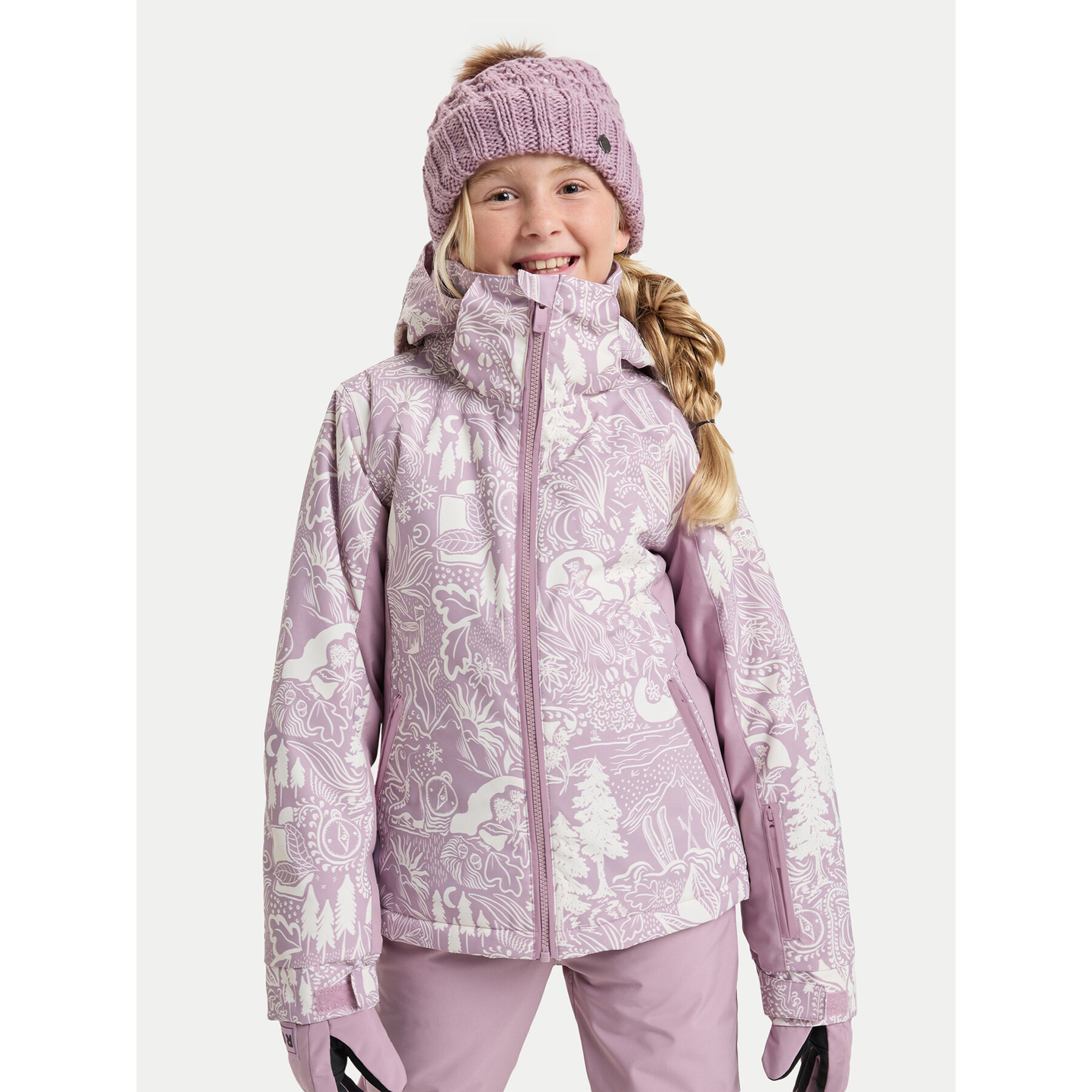 Roxy Kurtka snowboardowa Free Jet ERGTJ03198 Różowy Slim Fit