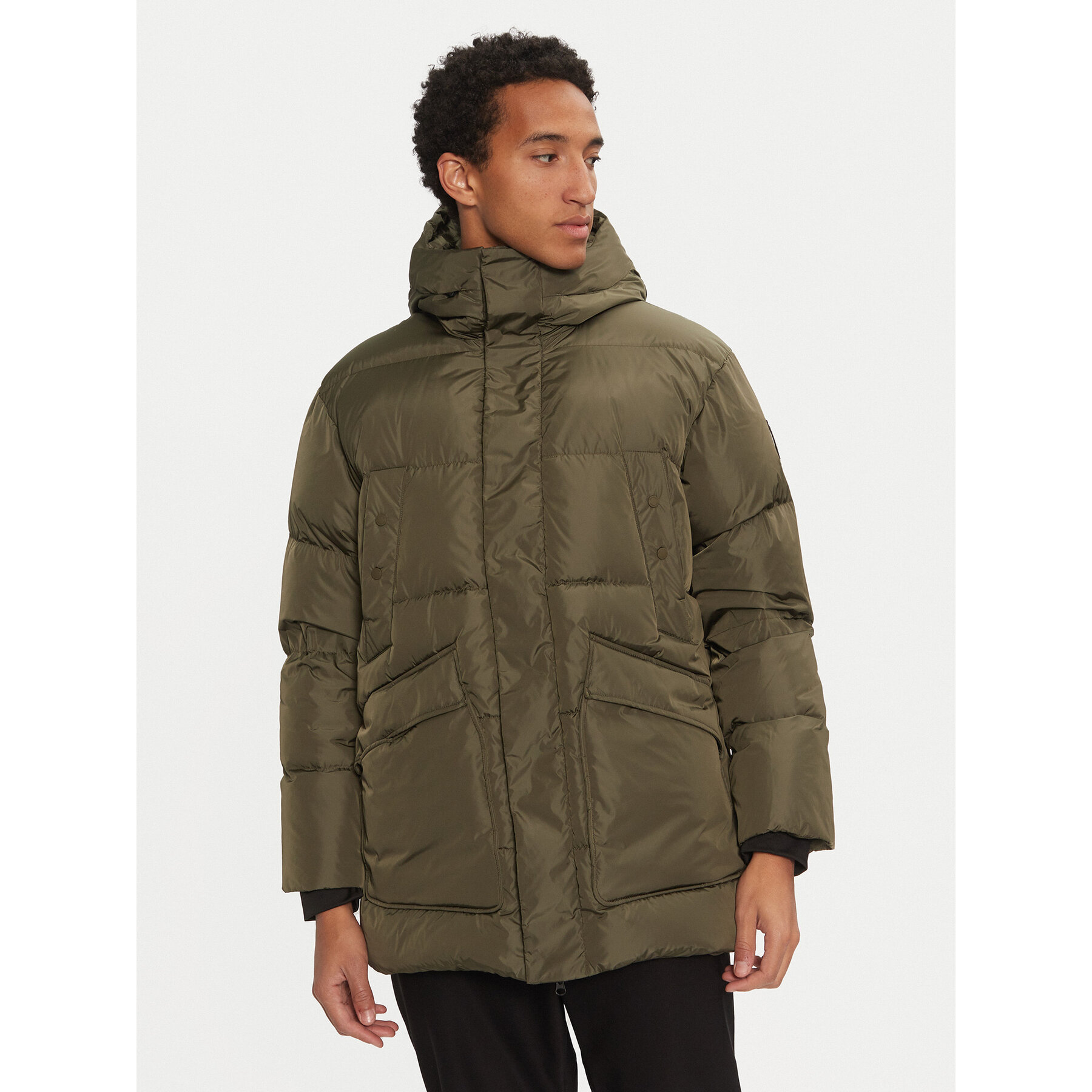 Bomboogie Kurtka puchowa CM8611TTNP4 Zielony Regular Fit