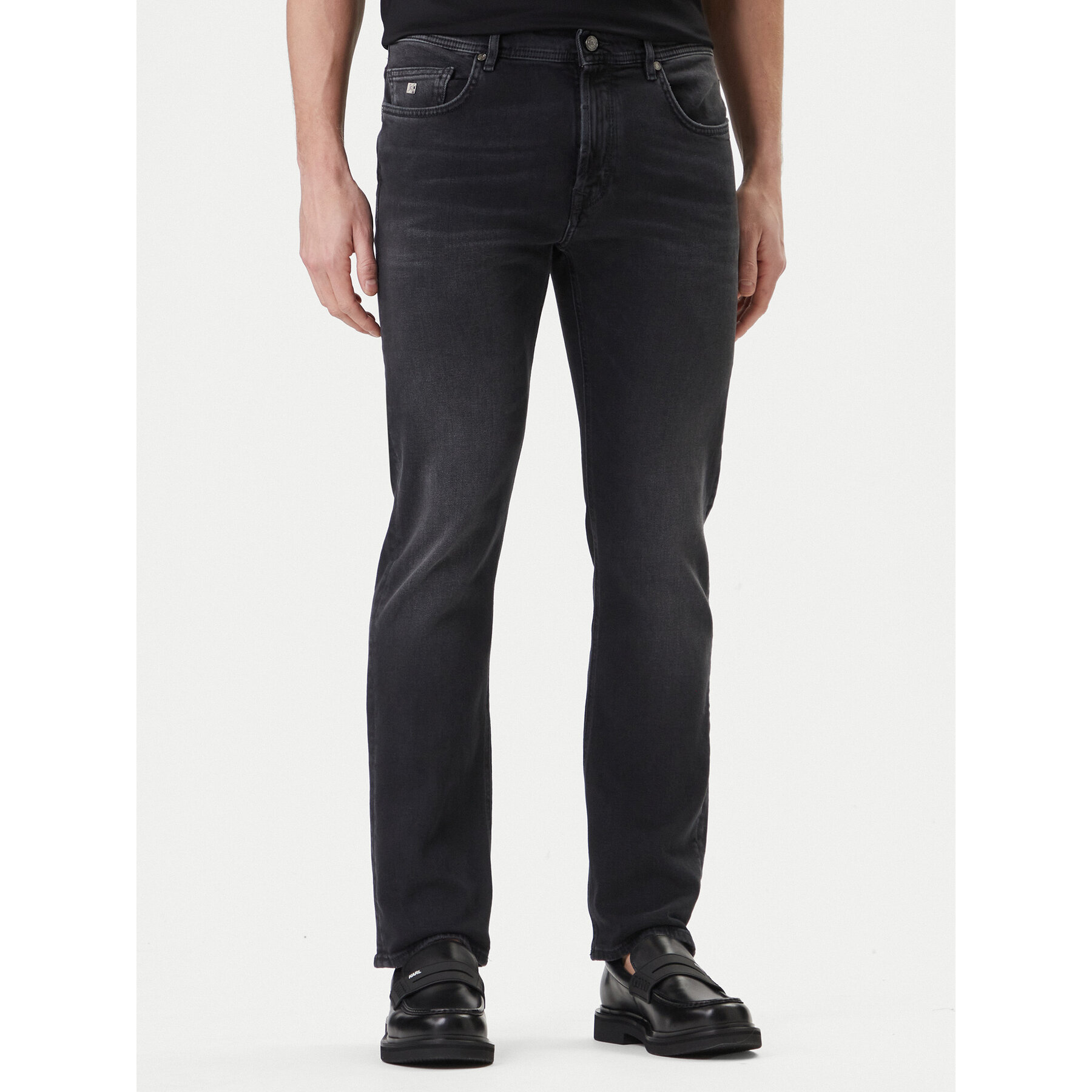 KARL LAGERFELD Jeansy 265501 500890 Szary Regular Fit