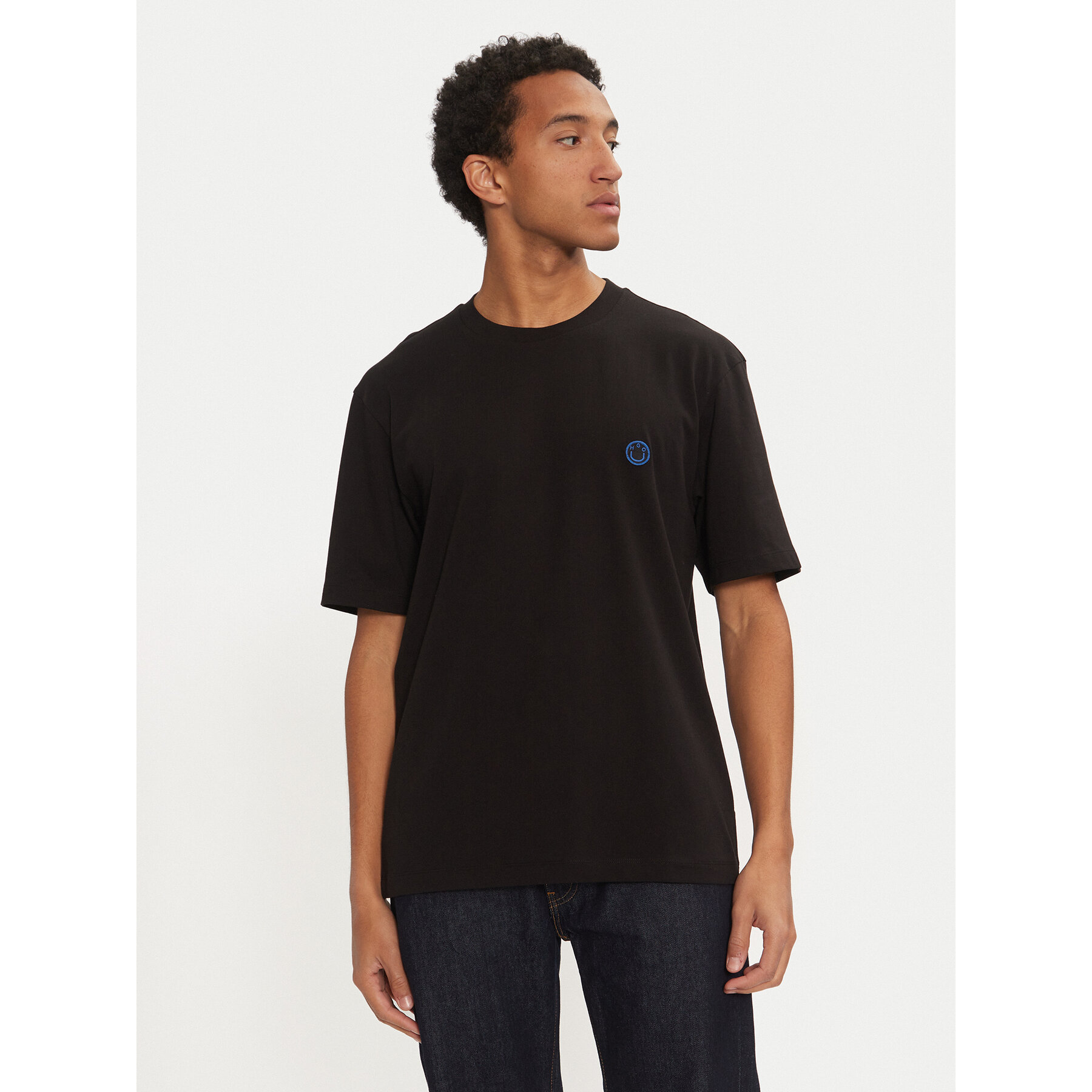 Hugo T-Shirt Niley 50519984 Czarny Regular Fit