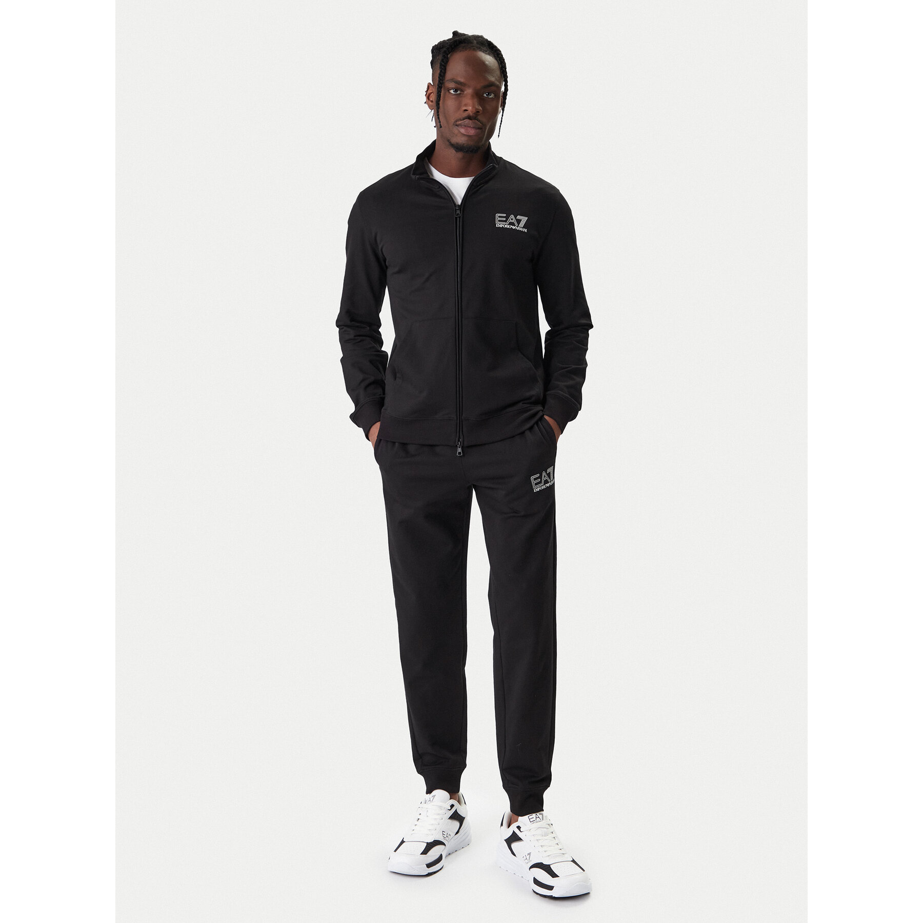 EA7 Emporio Armani Dres 7M001318 AF13512 UC001 Czarny Regular Fit