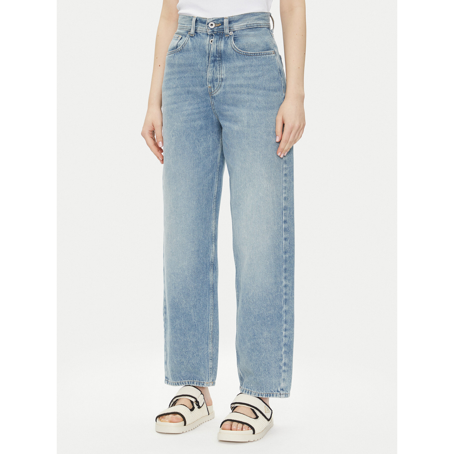 Pepe Jeans Jeansy PL204739 Niebieski Loose Fit