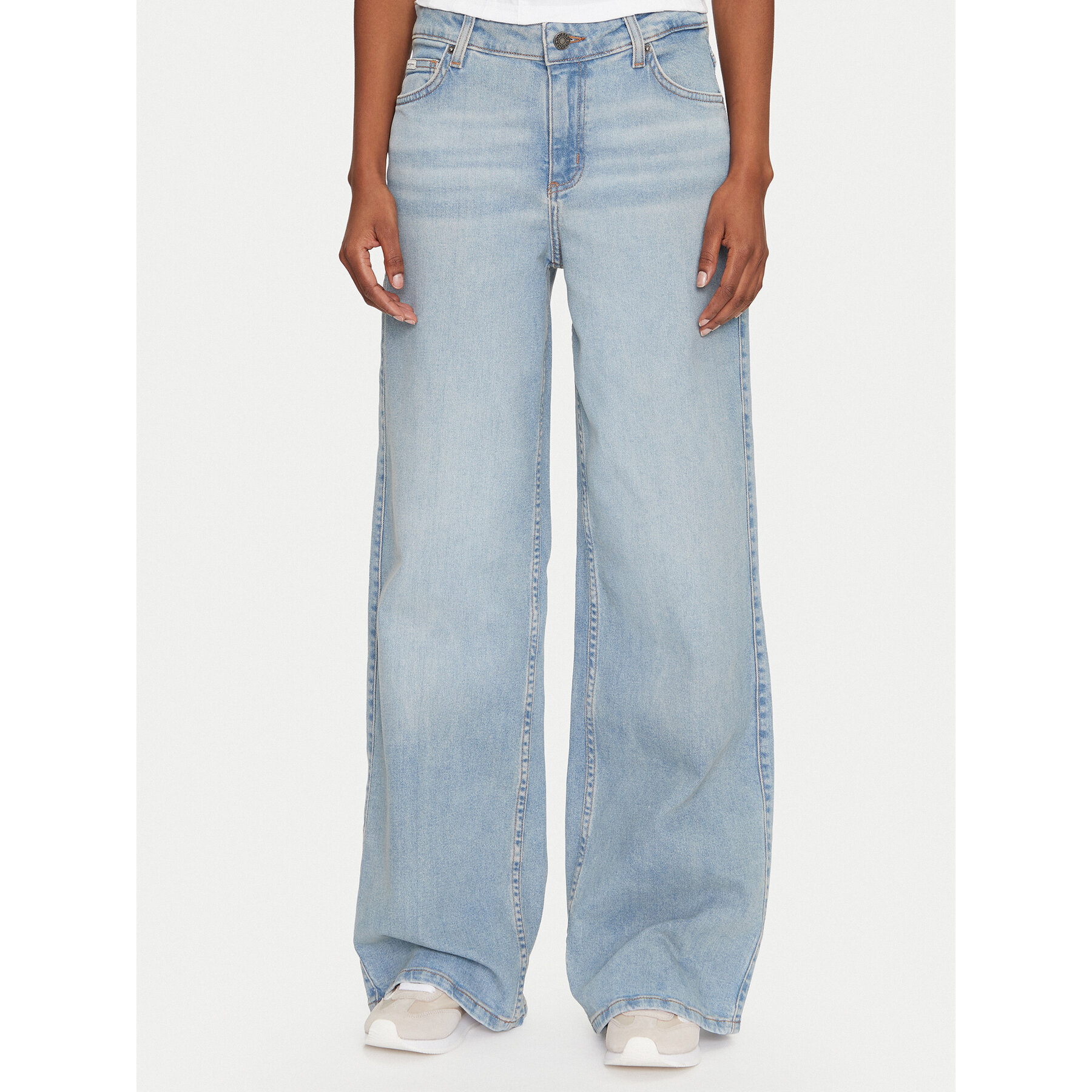 Guess Jeans Jeansy W4BA0Y D5CCA Niebieski Wide Leg