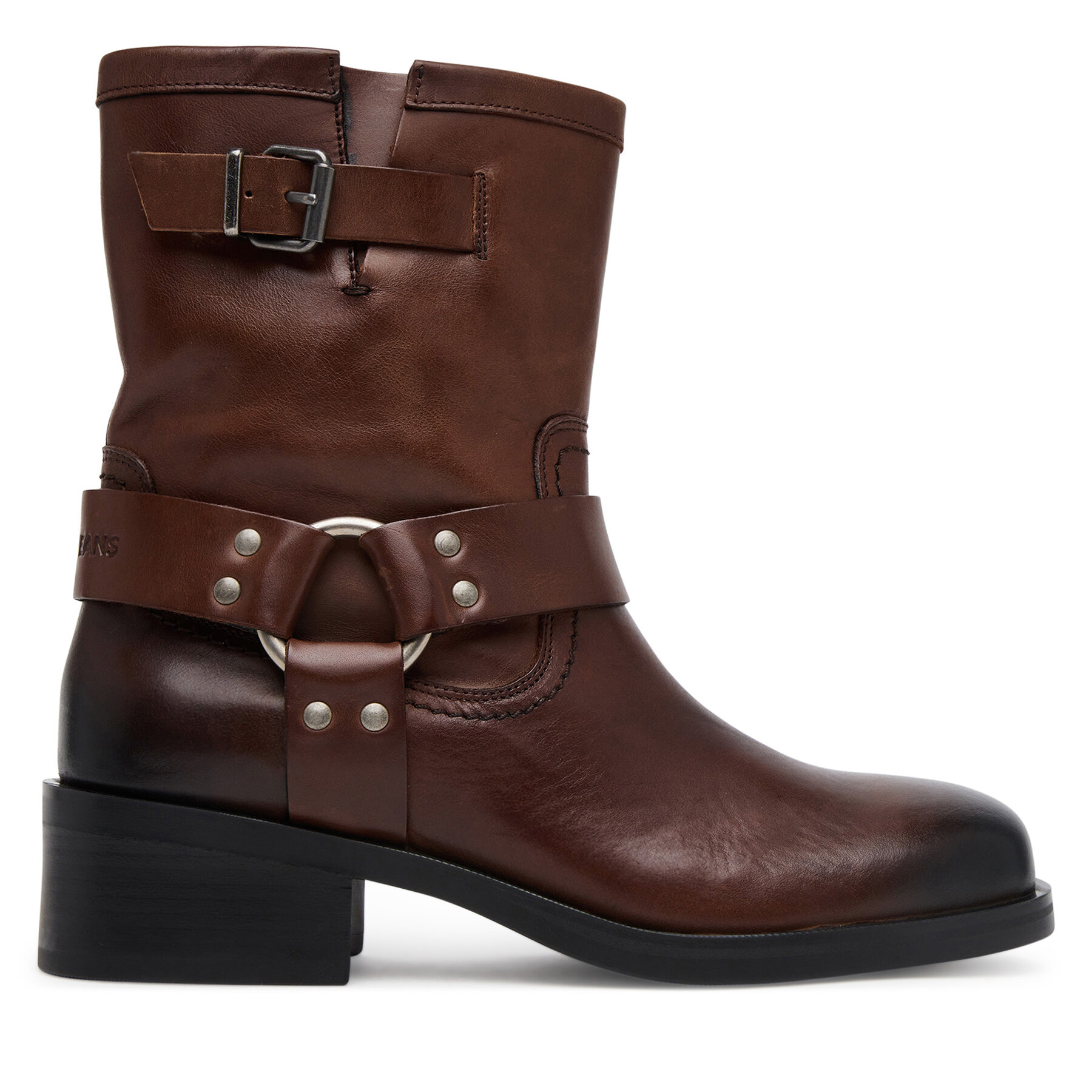 Tommy Jeans Botki Tjw Biker EN0EN02811 Brązowy