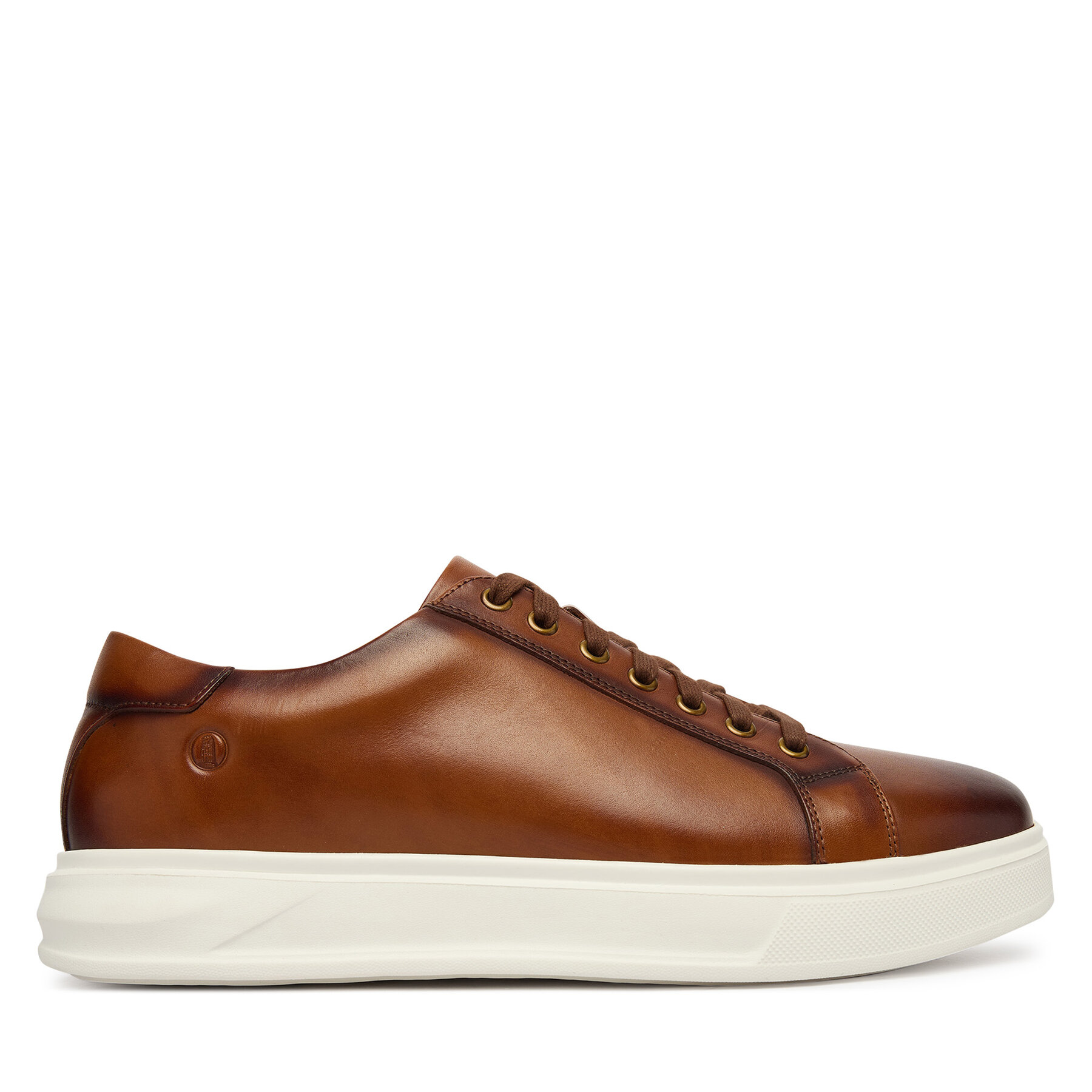 Clarks Sneakersy Goswell Tie 26186561 Brązowy