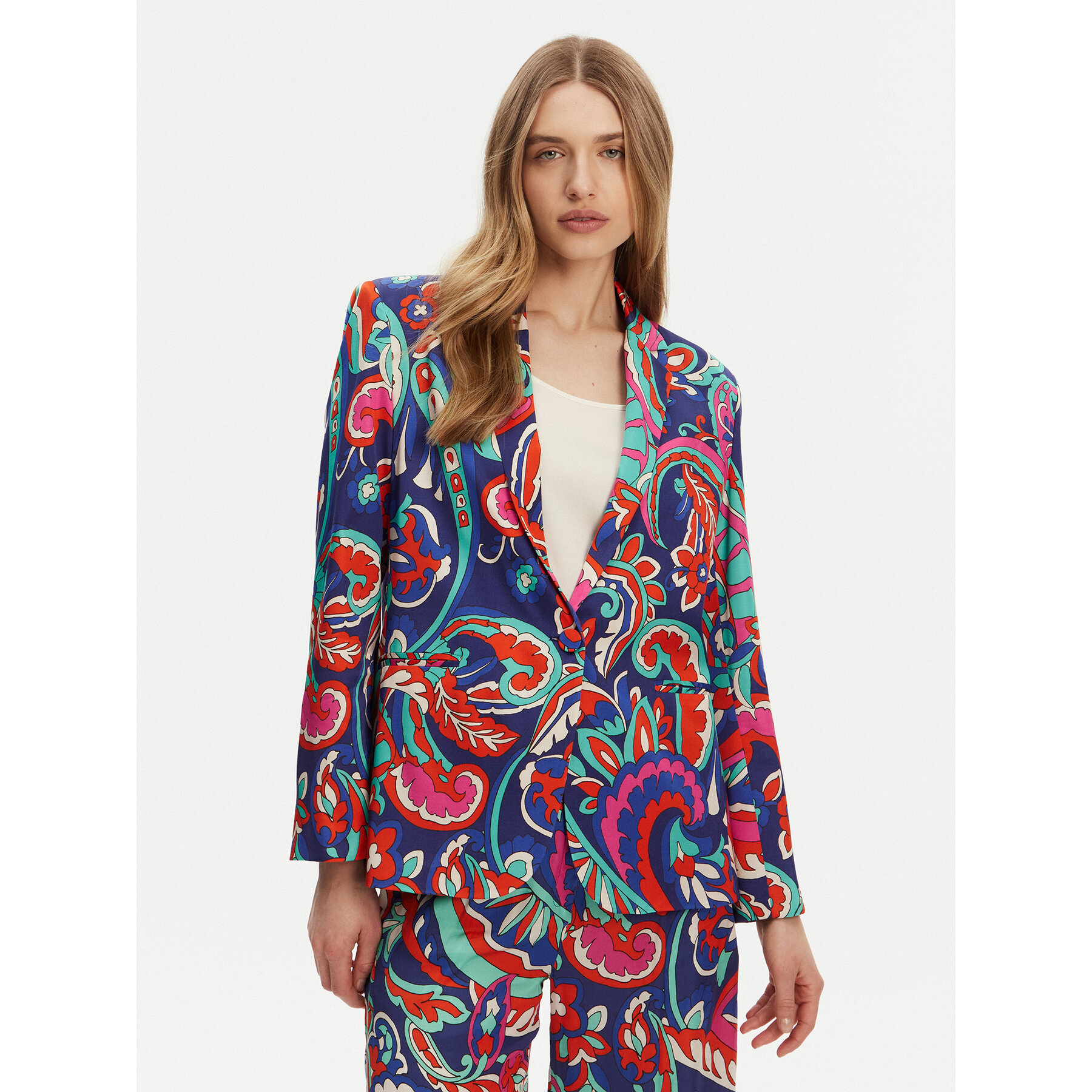 LOLA CASADEMUNT Marynarka MS2502017 Kolorowy Regular Fit