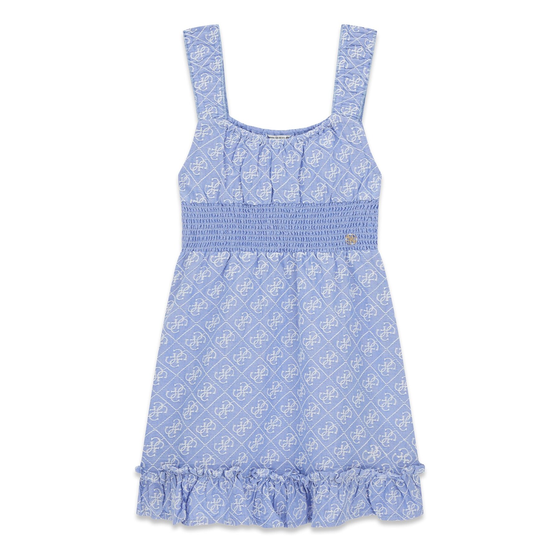 Guess Sukienka codzienna J6GK22 WR300 Błękitny Regular Fit