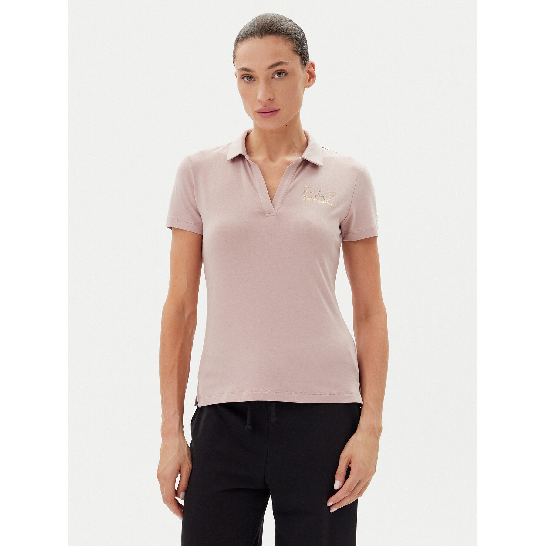 EA7 Emporio Armani Polo 7W000266 AF12500 U4079 Różowy Regular Fit