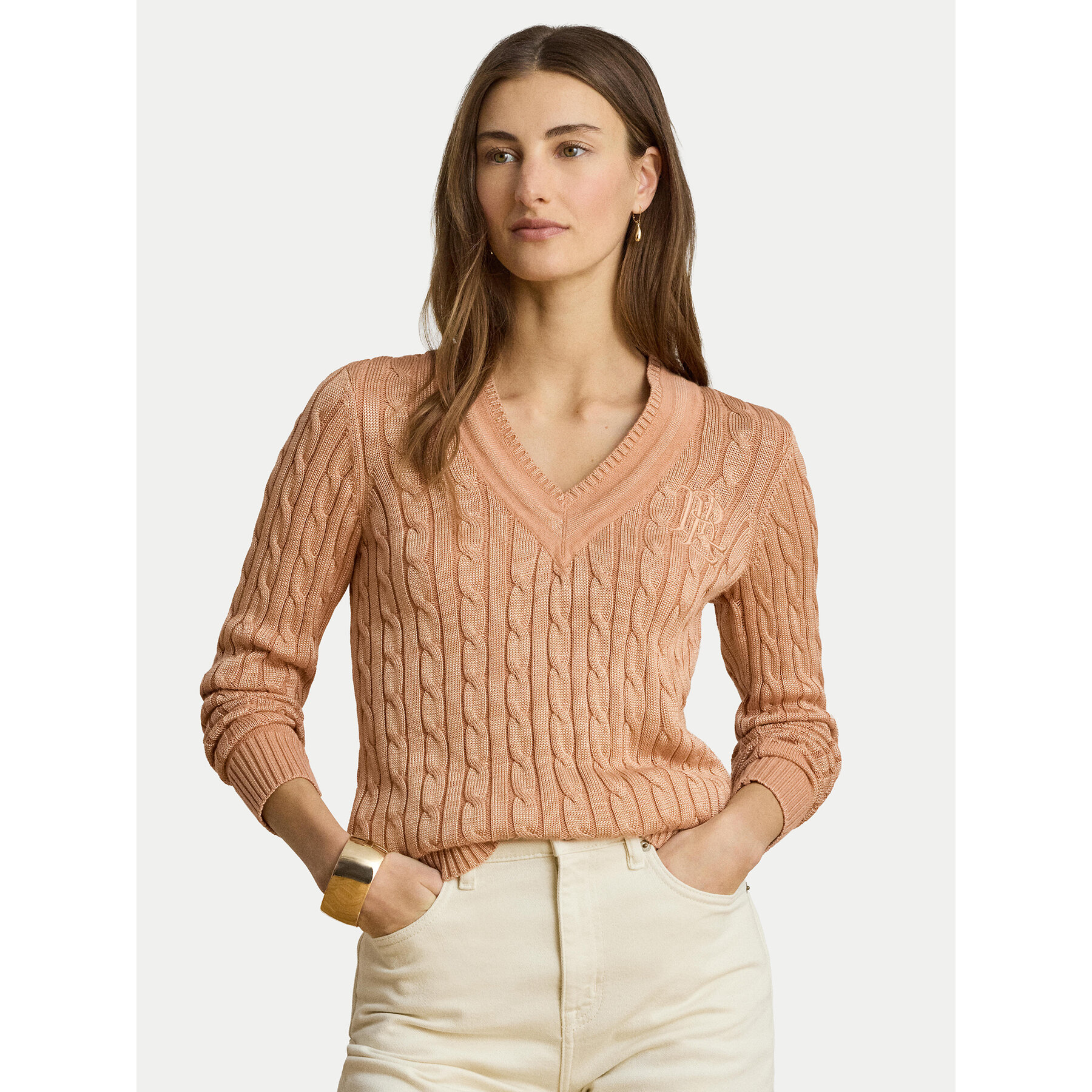 LAUREN RALPH LAUREN Sweter Meren 200888795012 Różowy Regular Fit
