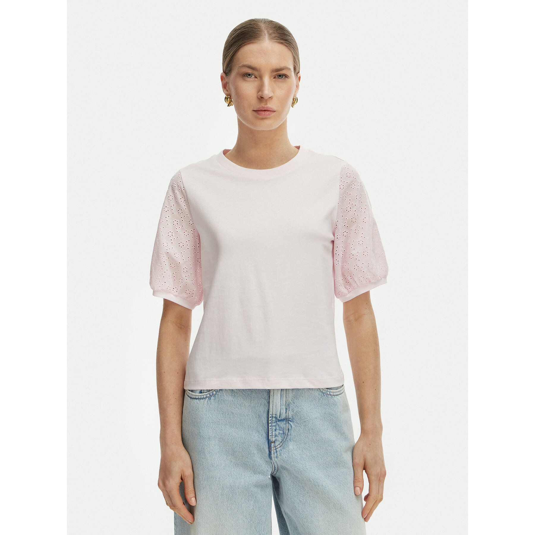 Vero Moda Bluzka Janni 10340706 Różowy Regular Fit