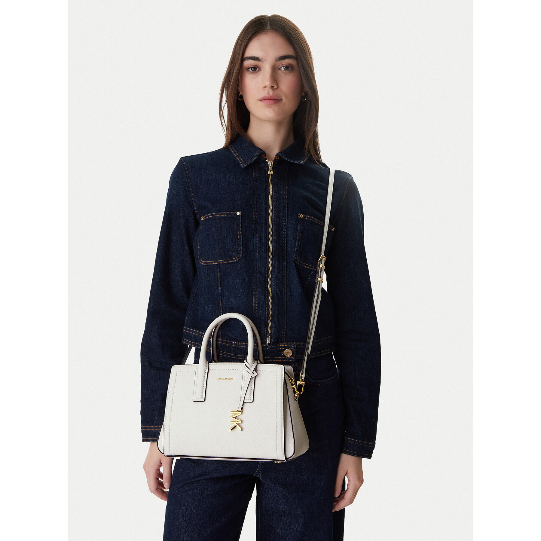 MICHAEL Michael Kors Torebka 30S5G9IS1L Biały