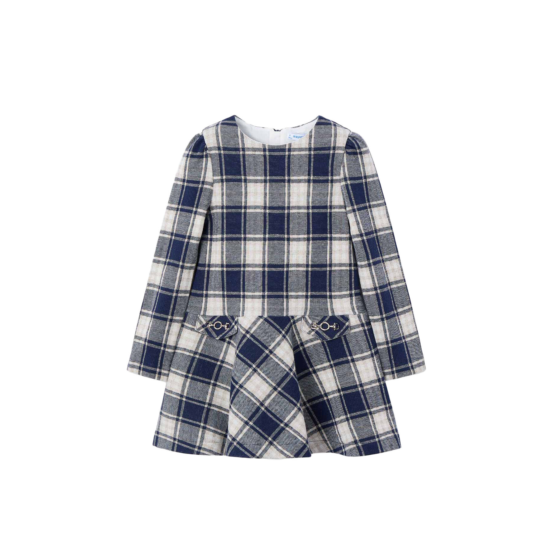 Mayoral Sukienka dzianinowa 4921 Szary Regular Fit