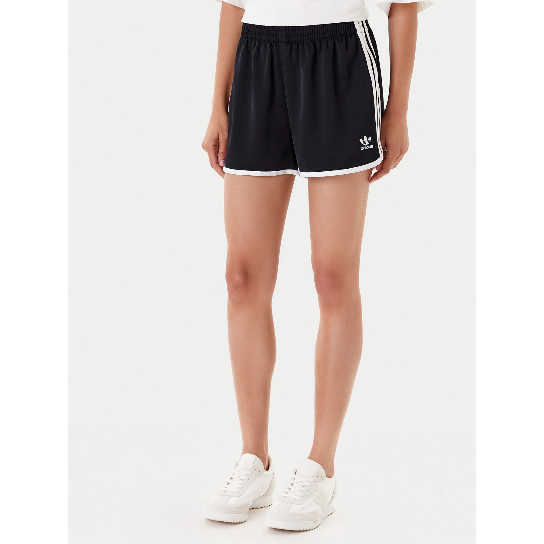 adidas Szorty sportowe adicolor 3-Stripes Sprinter JD3119 Czarny Loose Fit