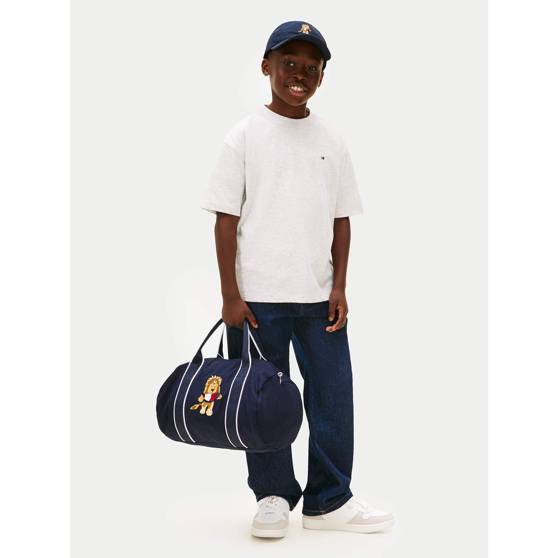 Tommy Hilfiger T-Shirt Essential Archive KB0KB09646 Szary Regular Fit