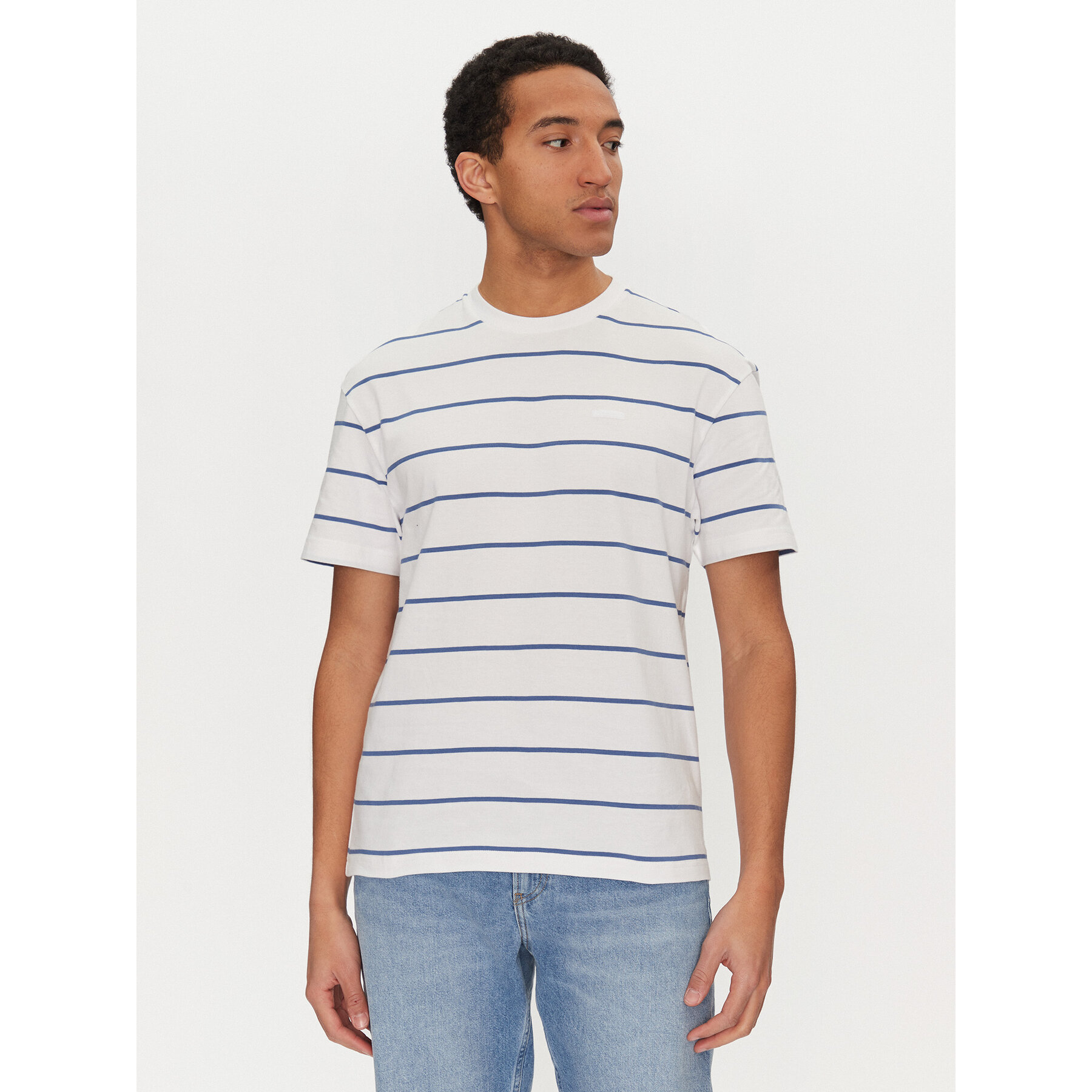 Calvin Klein T-Shirt K10K114457 Niebieski Regular Fit