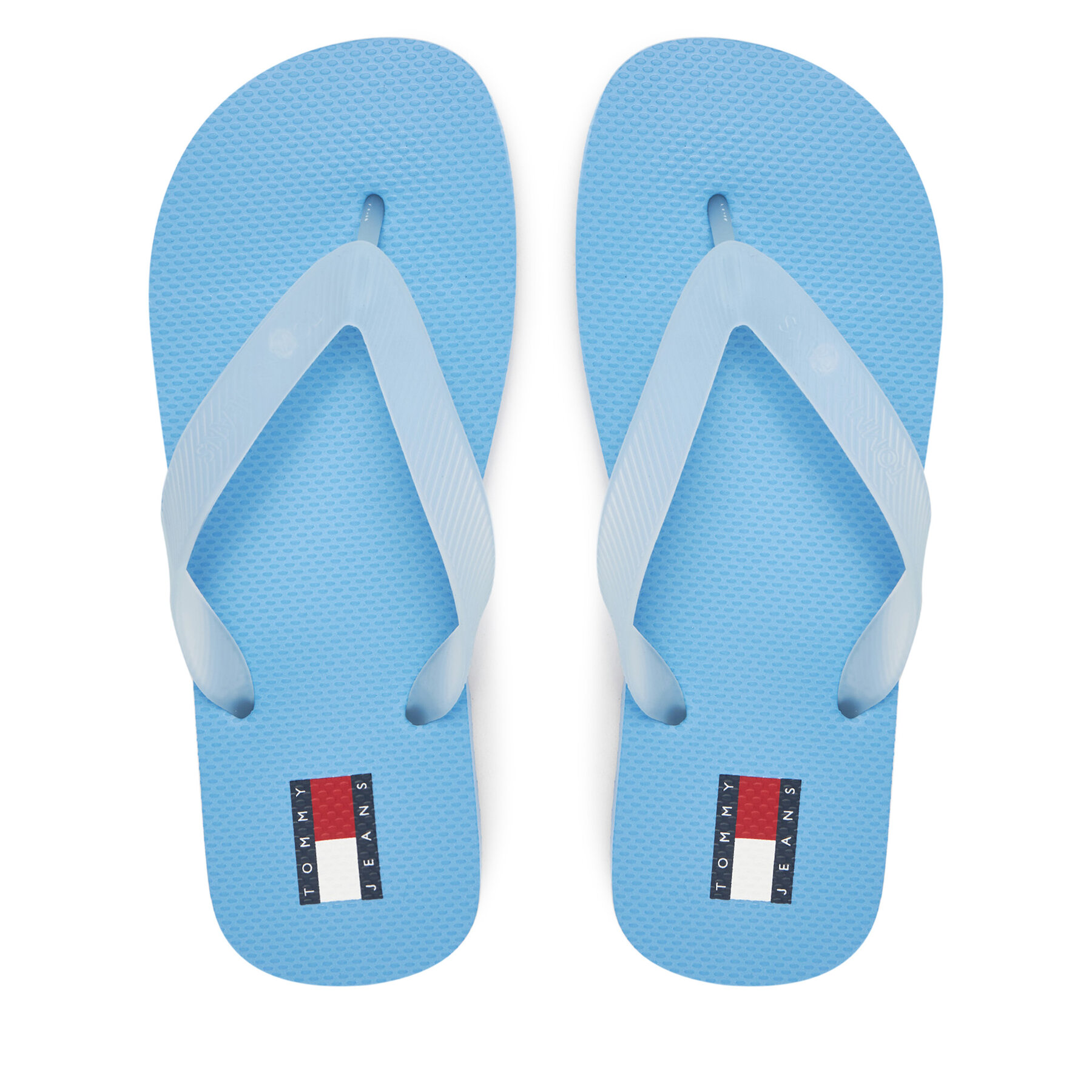 Tommy Jeans Japonki Tjw Logo Flip Flop EN0EN02447 Błękitny