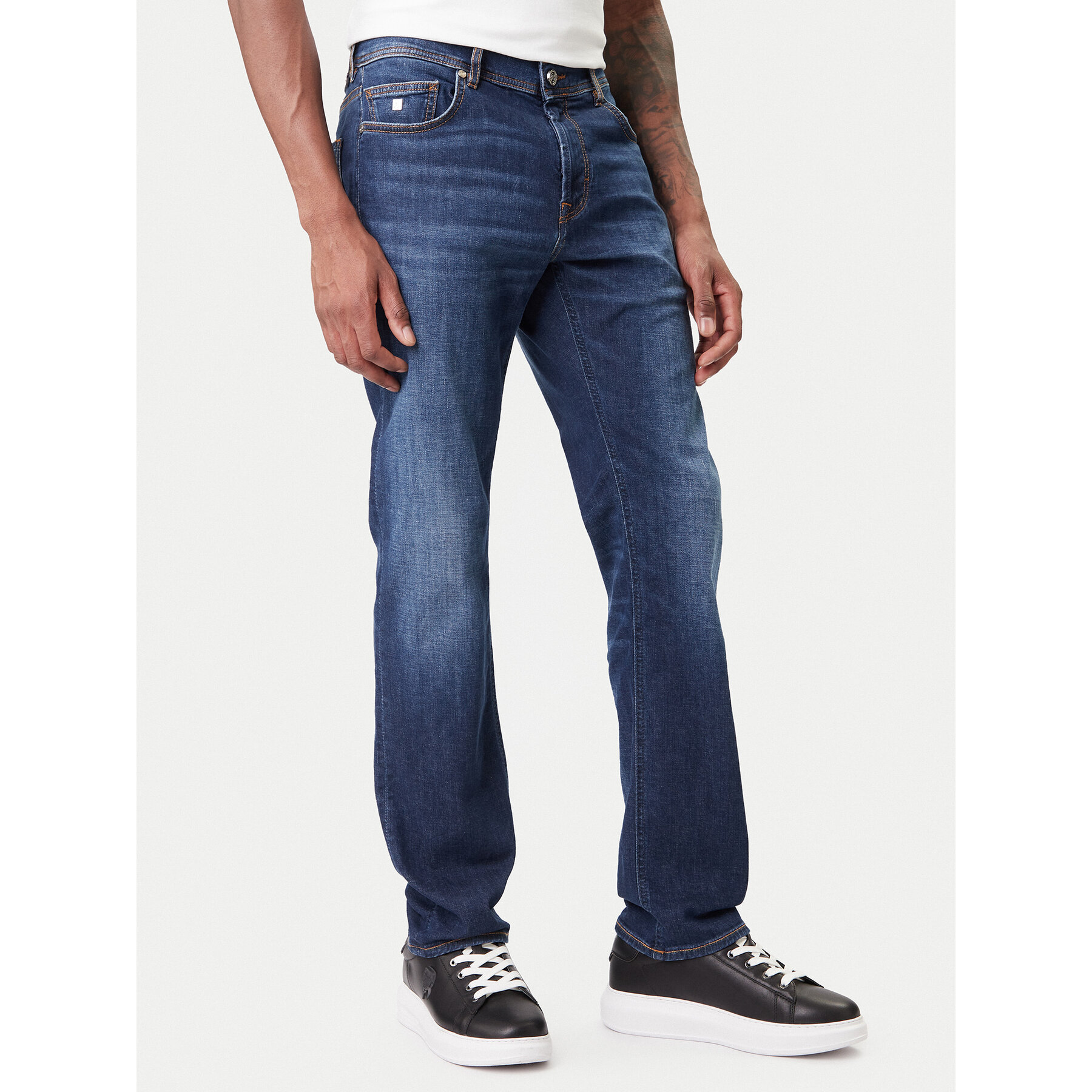 KARL LAGERFELD Jeansy 265501 500843 Granatowy Slim Fit