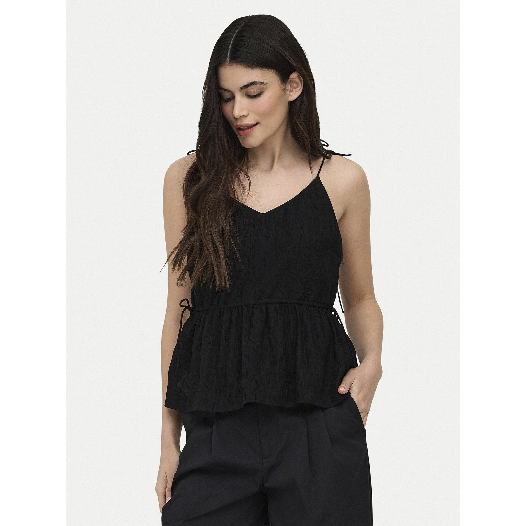 ONLY Top Nele 15370325 Czarny Regular Fit