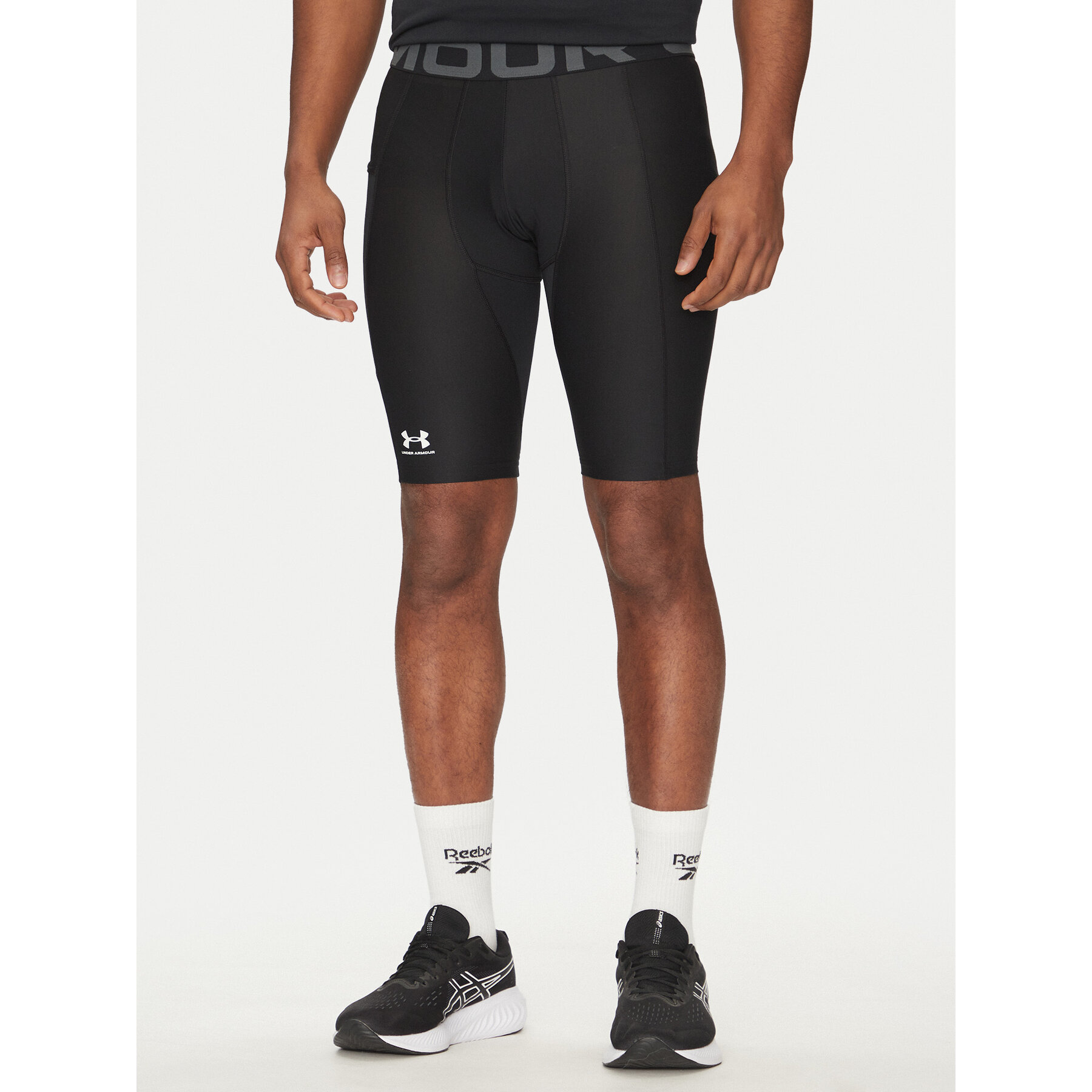 Under Armour Szorty sportowe HG Armour Lng 1361602 Czarny Slim Fit