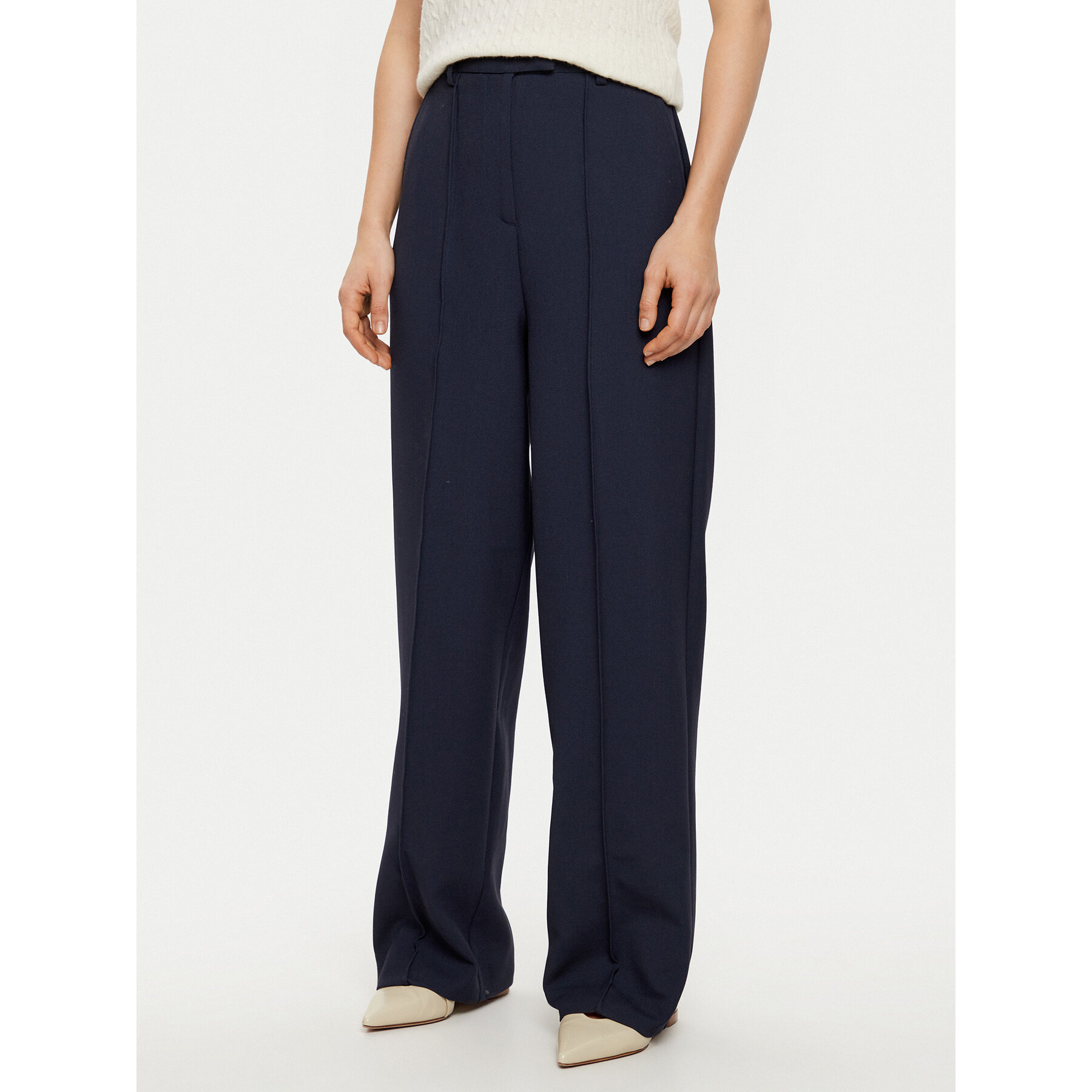 Tommy Hilfiger Spodnie materiałowe WW0WW43875 Granatowy Regular Fit