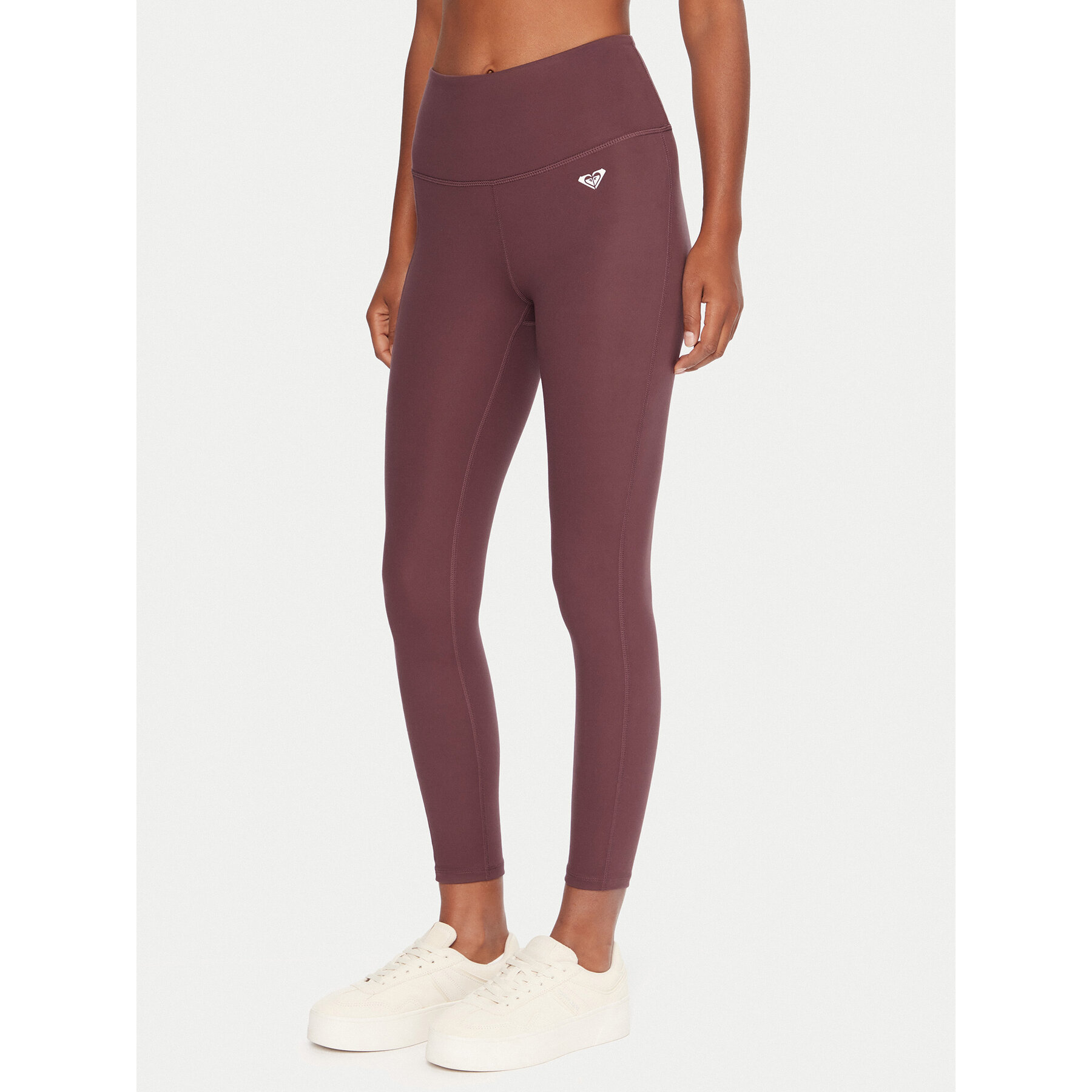 Roxy Legginsy Heart Into It Ankle ERJNP03690 Fioletowy Slim Fit