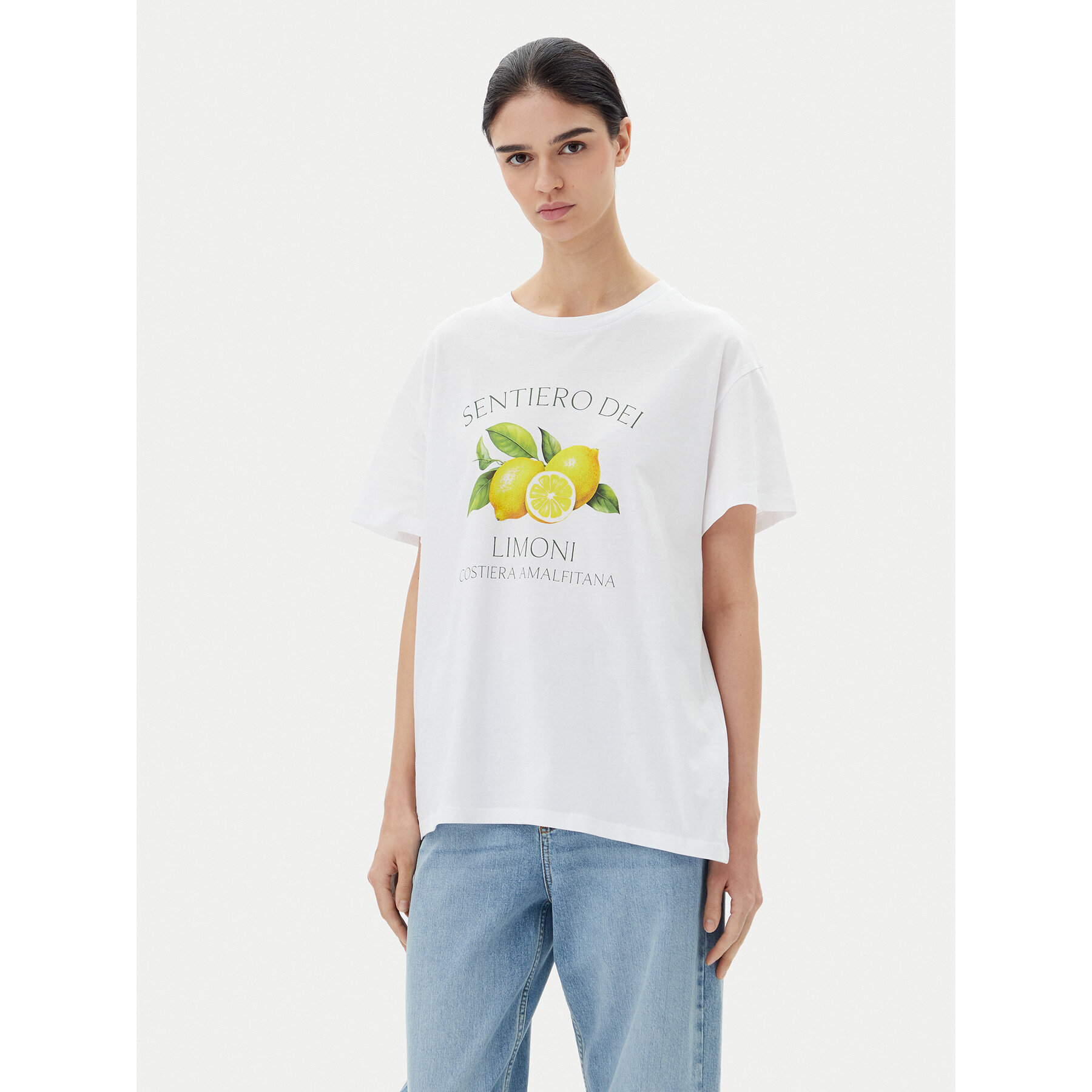 Pieces T-Shirt Thea 17157114 Biały Standard Fit