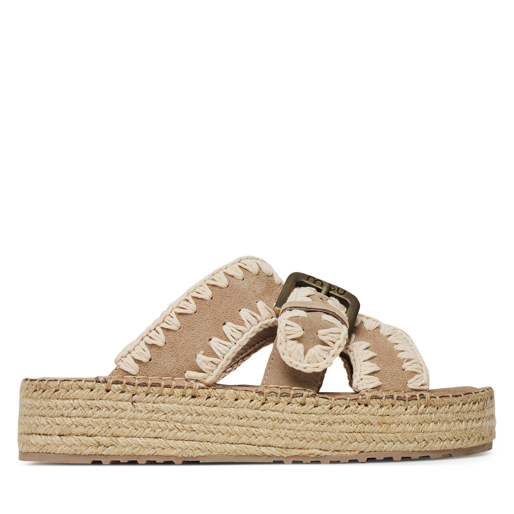 Mou Espadryle Jute sandal MU.SW641003A Różowy