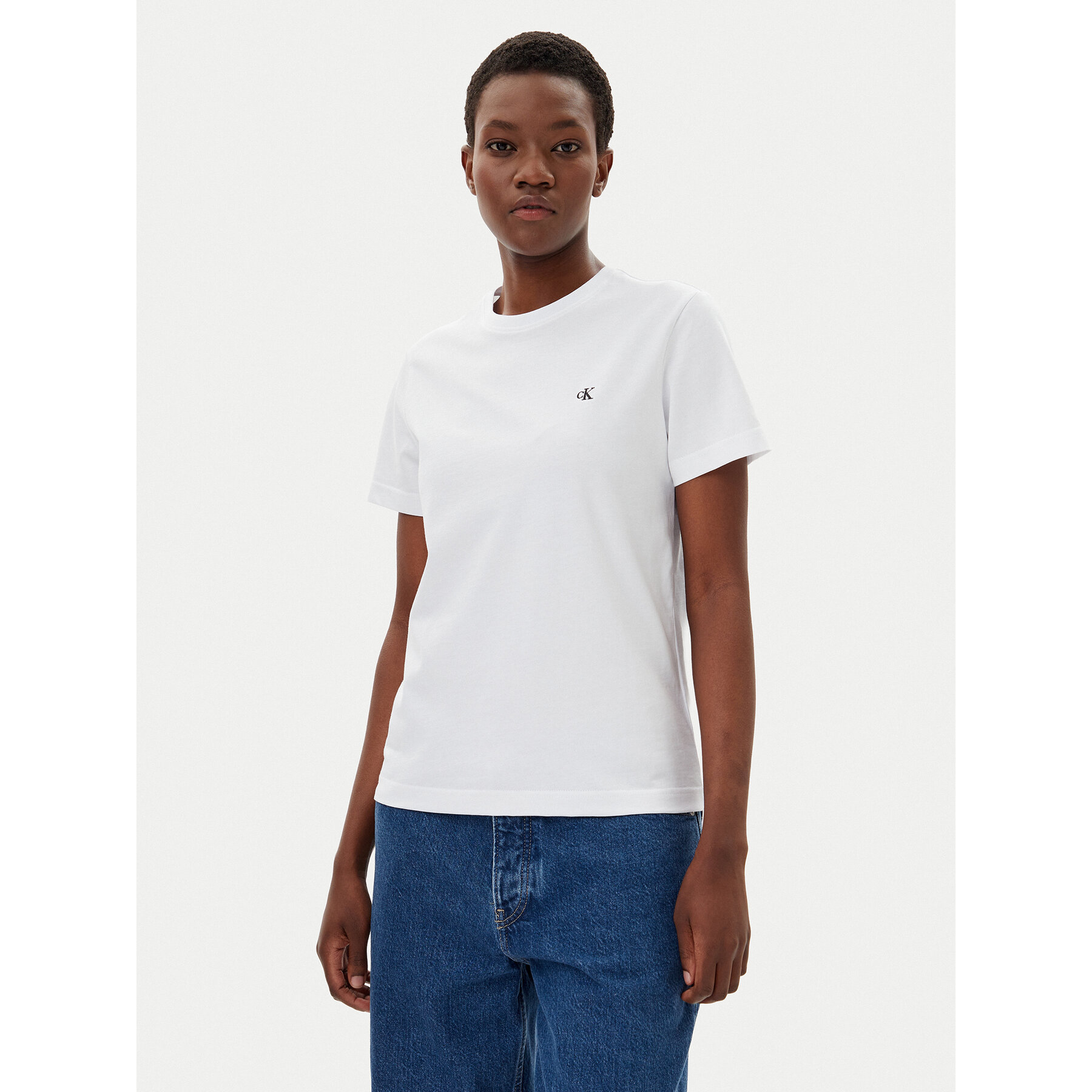 Calvin Klein Jeans T-Shirt LV047B224G Biały Regular Fit