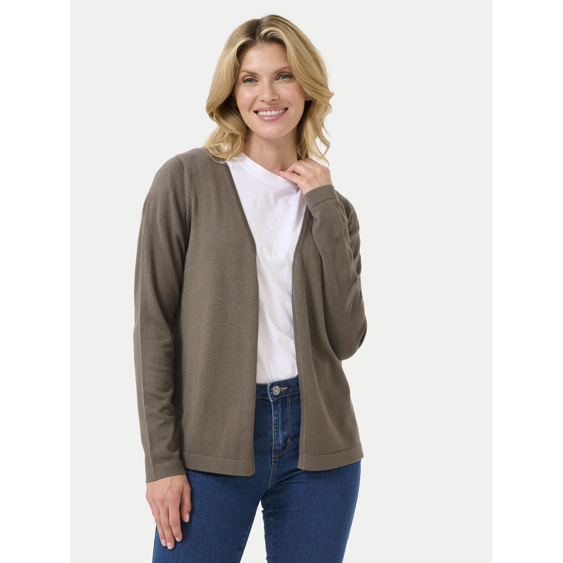 Kaffe Kardigan Fenia 10551503 Brązowy Regular Fit