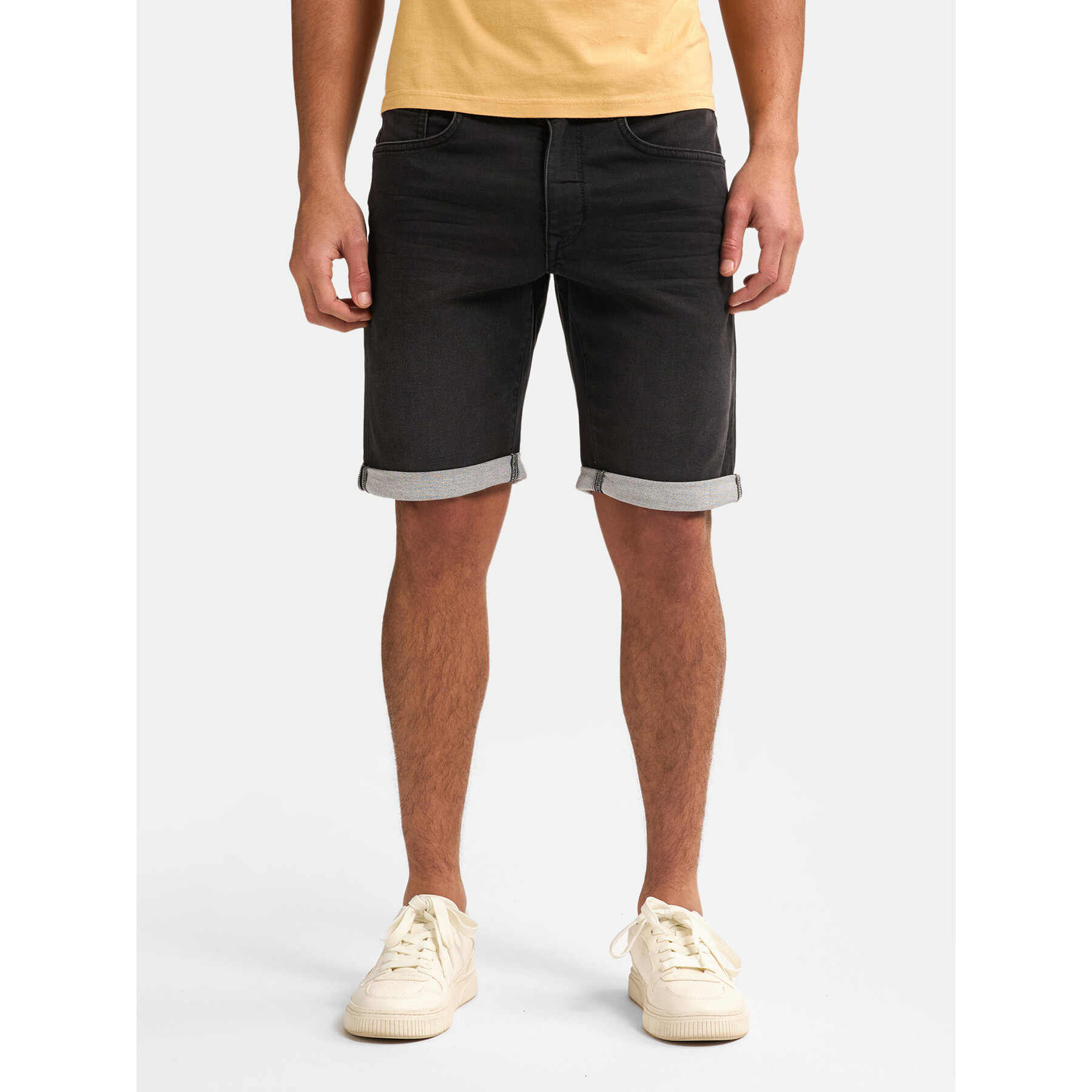 Petrol Industries Szorty jeansowe M-ROS-SHO001 Szary Slim Fit