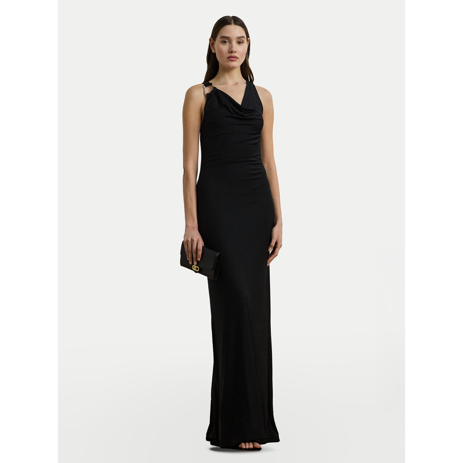 LAUREN RALPH LAUREN Sukienka wieczorowa 253971057001 Czarny Slim Fit
