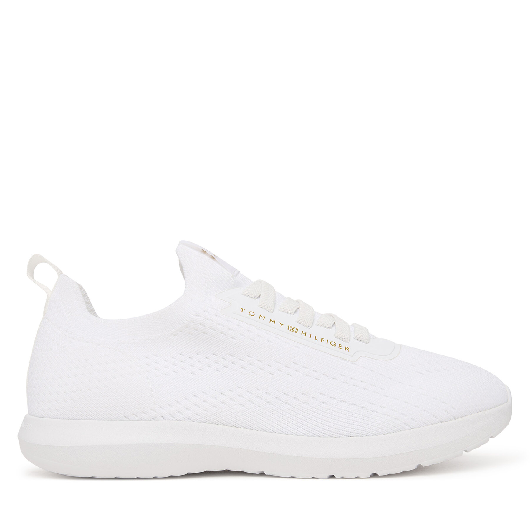 Tommy Hilfiger Sneakersy Knit Extralight Runner FW0FW09112 Biały