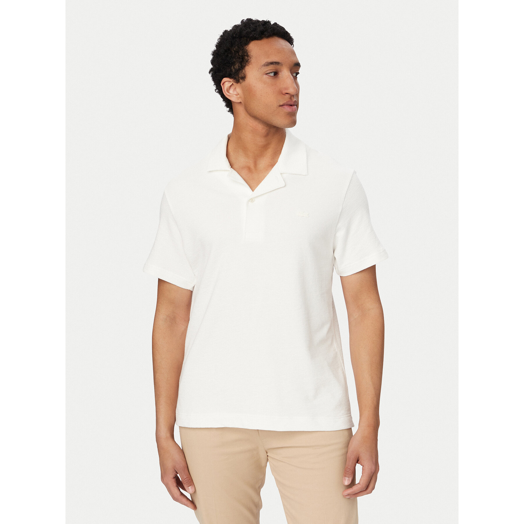Lacoste Polo DH1969 Biały Regular Fit