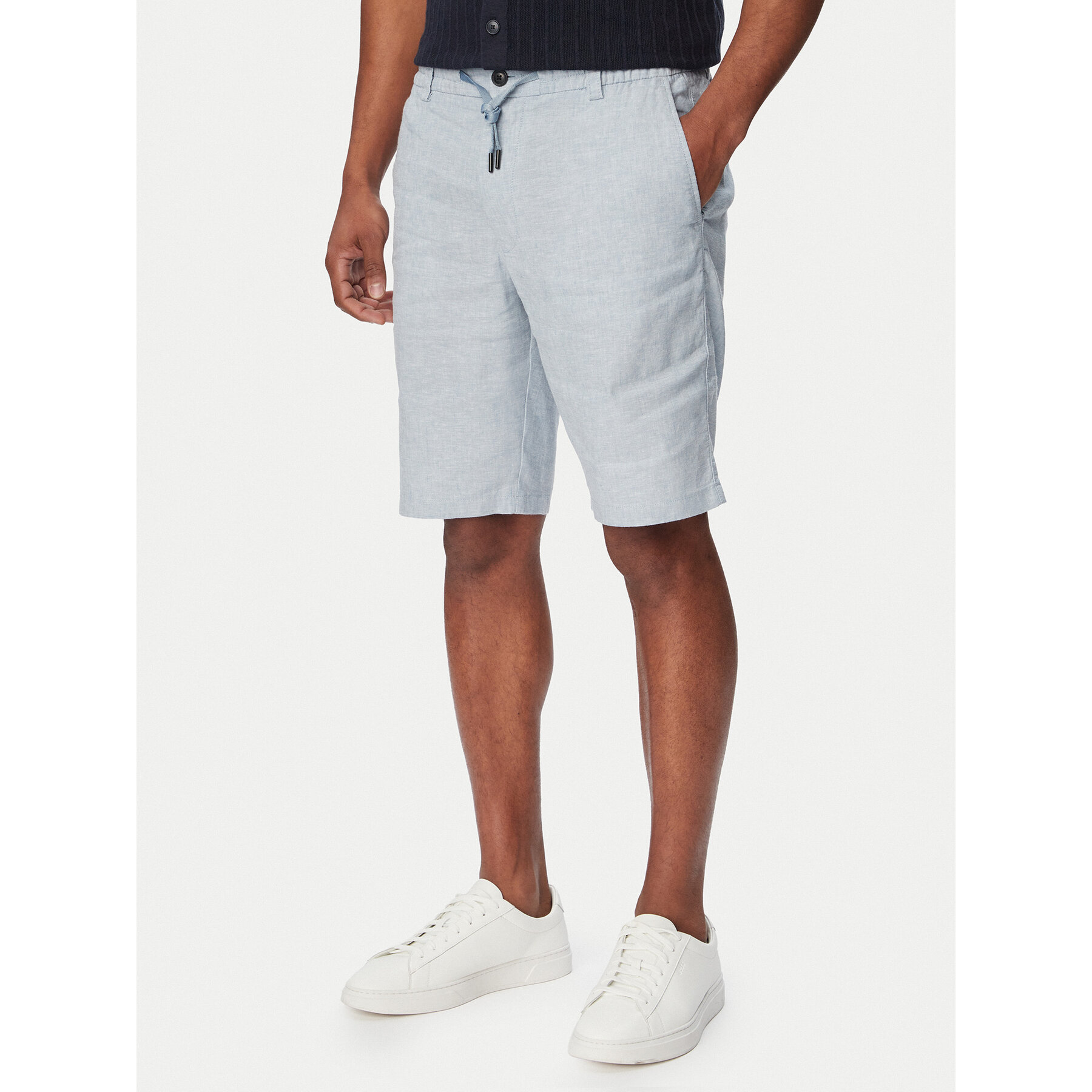 BOSS Szorty materiałowe 50559178 Niebieski Regular Fit