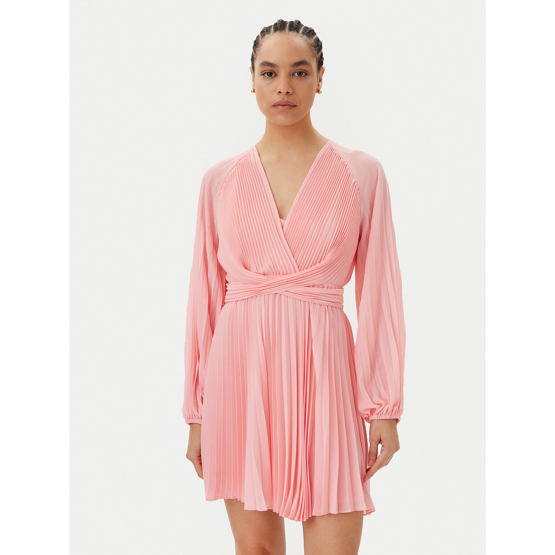 TWINSET Sukienka koktajlowa 251TP2334 Różowy Loose Fit