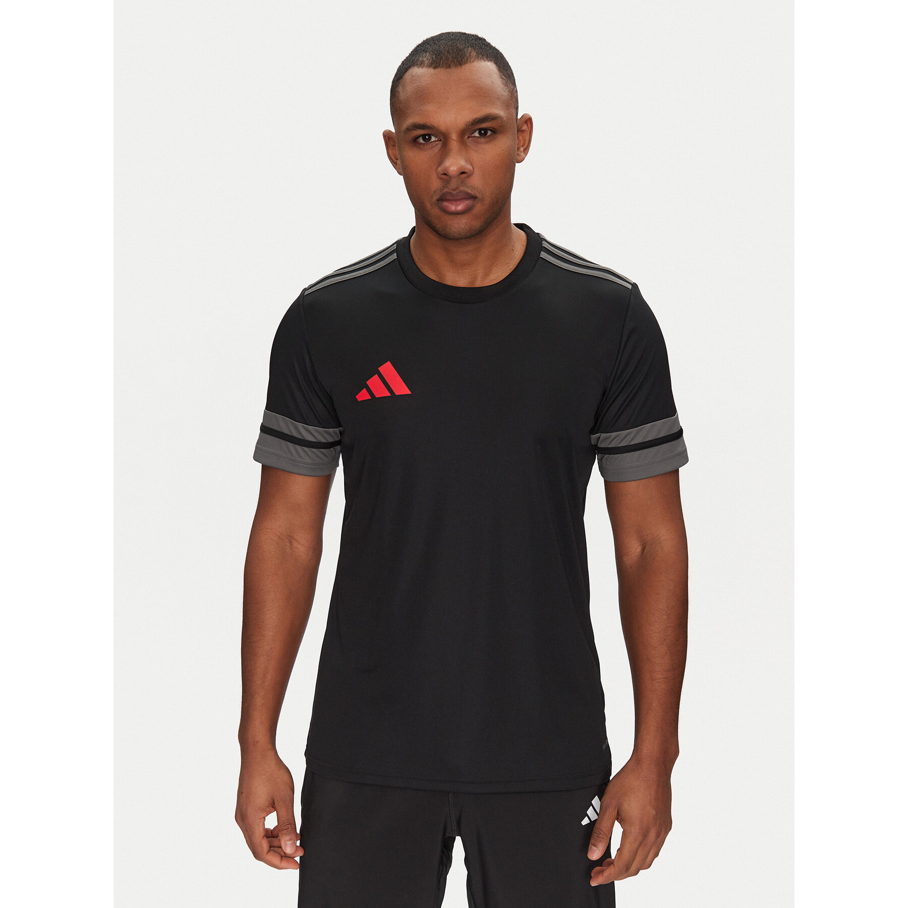 adidas Koszulka techniczna Squadra 25 Jersey JN4450 Czarny Slim Fit
