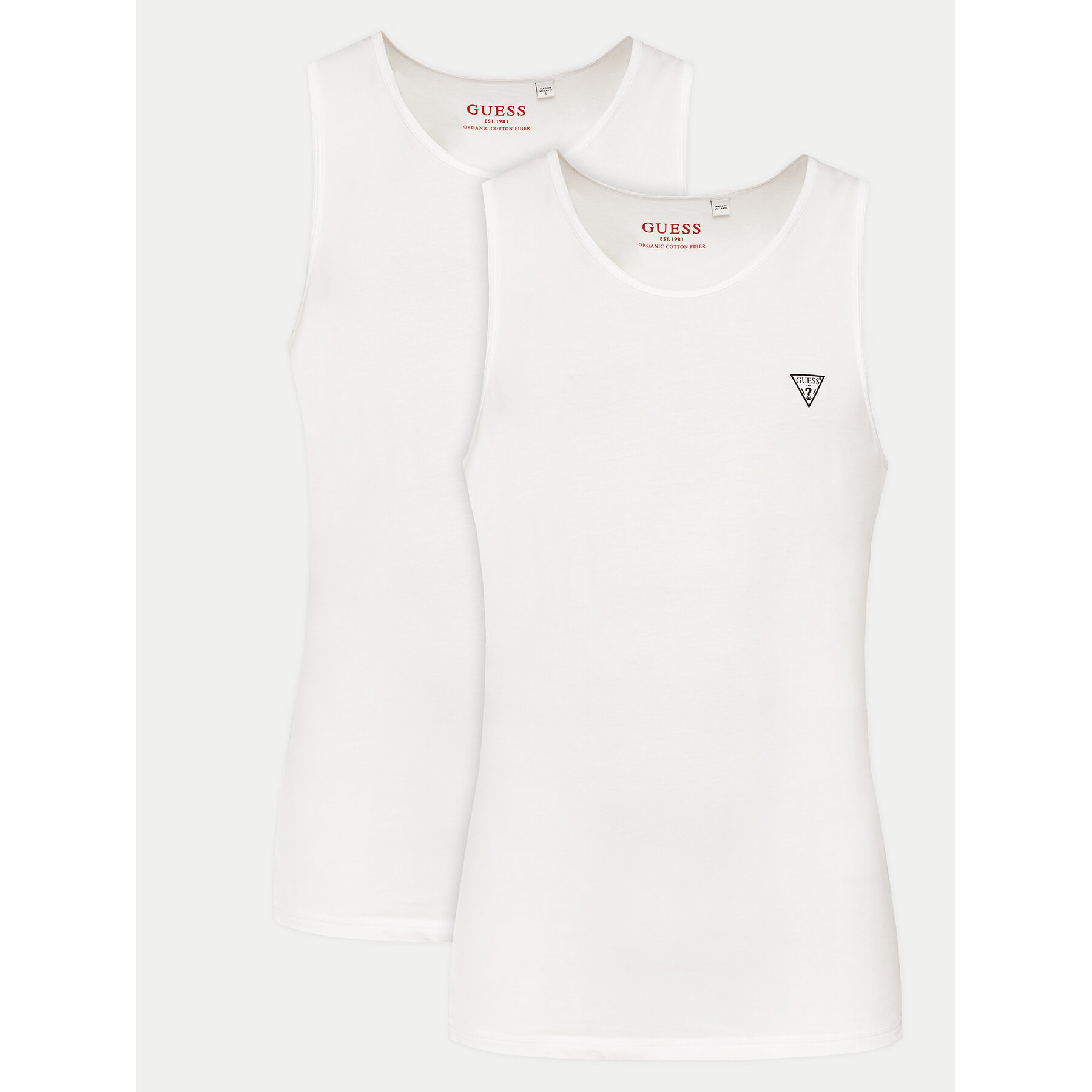 Guess Komplet tank topów U97G15 KCD31 Biały Regular Fit