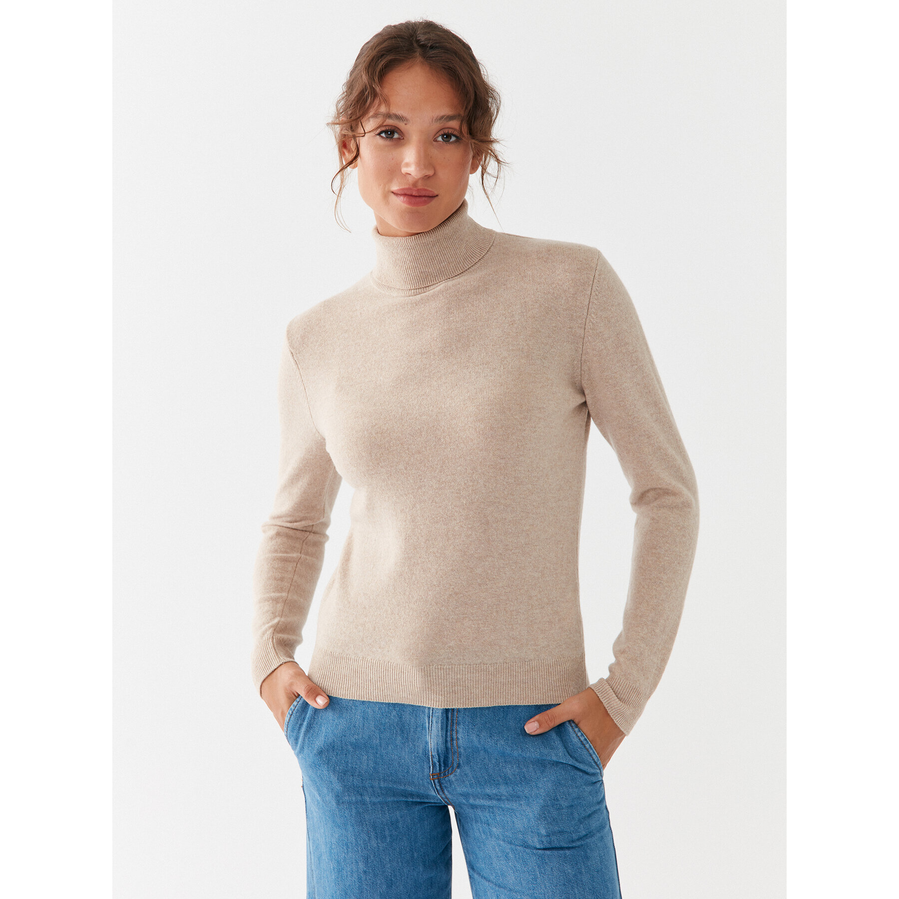 United Colors Of Benetton Golf 1002D2348 Beżowy Regular Fit