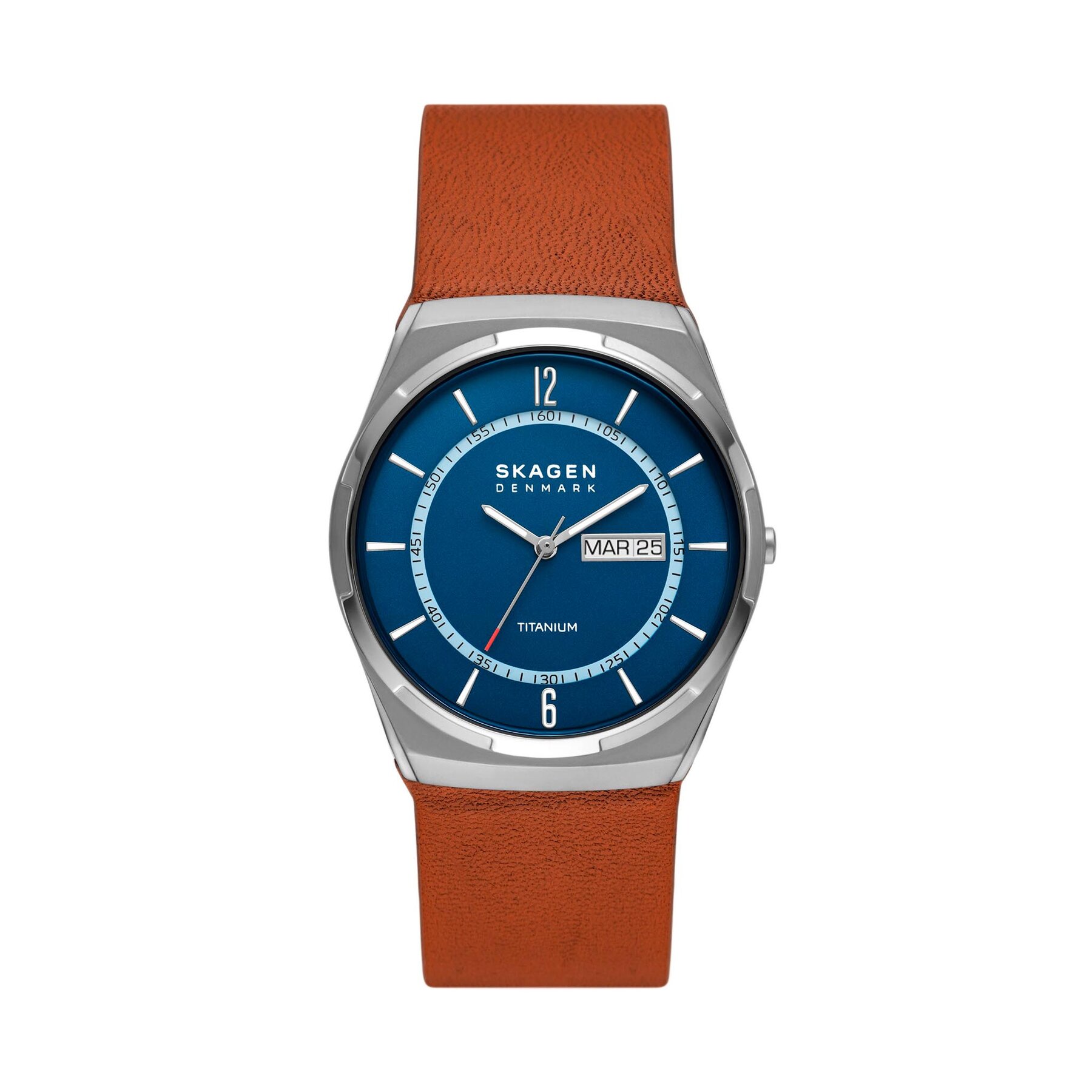 Skagen Zegarek Melbye Titanium SKW6906 Brązowy