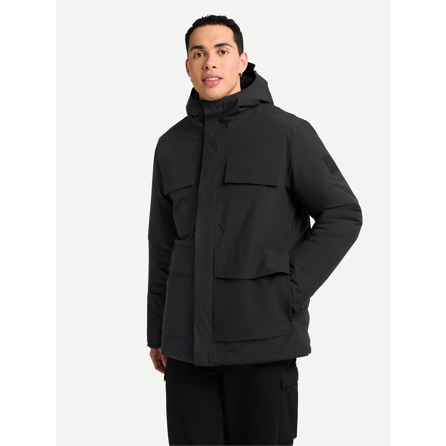 Jack Wolfskin Kurtka zimowa Brandenburger A65047 Czarny Regular Fit