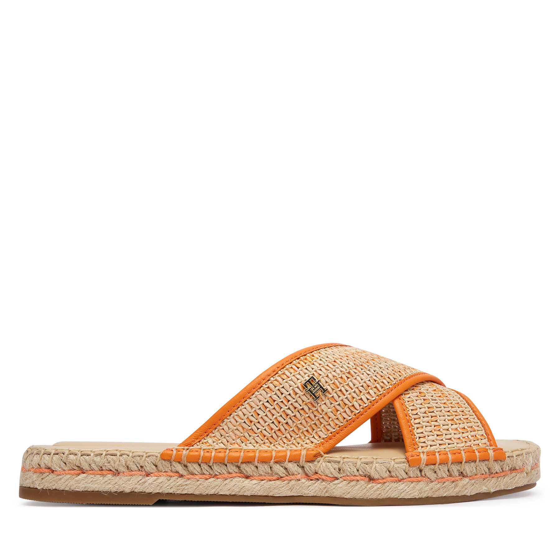Tommy Hilfiger Espadryle Monogram Espadrille FW0FW09139 Pomarańczowy