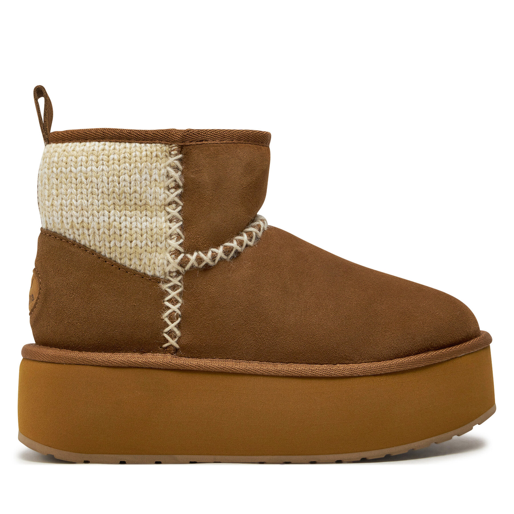 EMU Australia Śniegowce Stinger Knit Flatform W13143 Beżowy